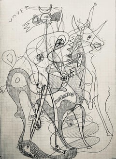 Braque, Composition (Vallier 23), Hesiode, Théogonie, Derrière le miroir (after)