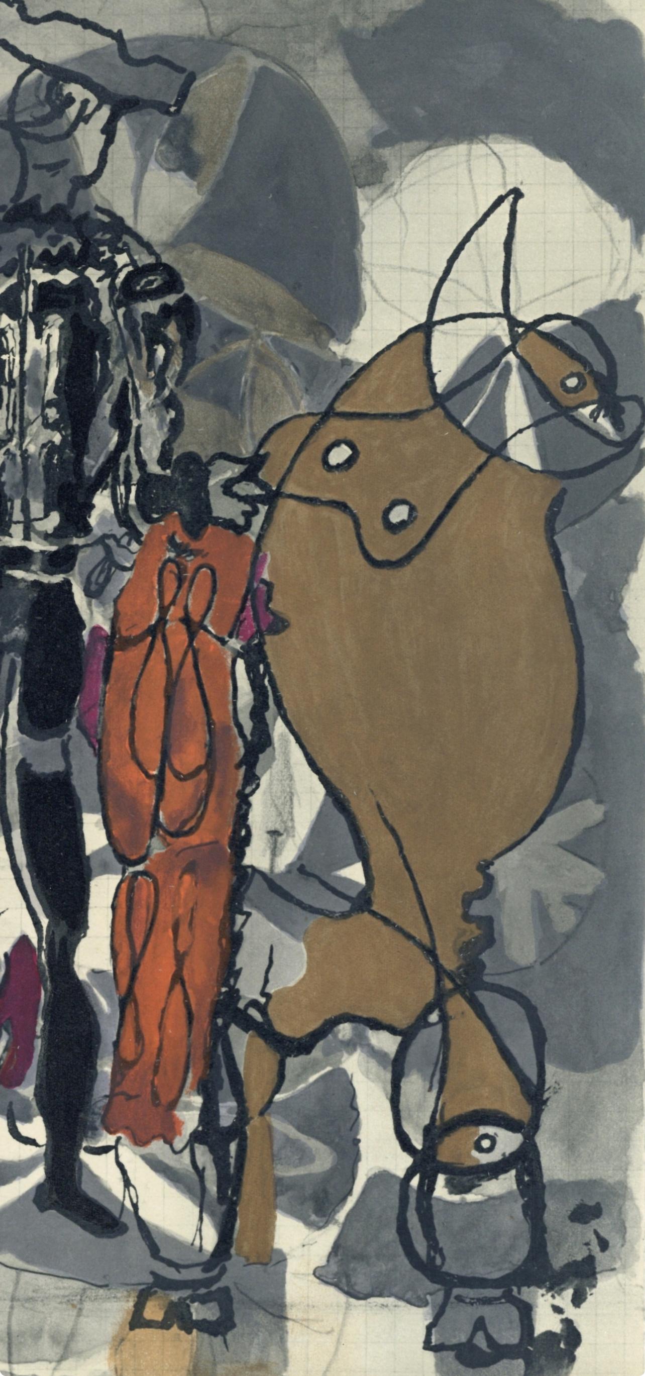 Braque, Composition, Verve: Revue Artistique et Littéraire (after) - Modern Print by Georges Braque