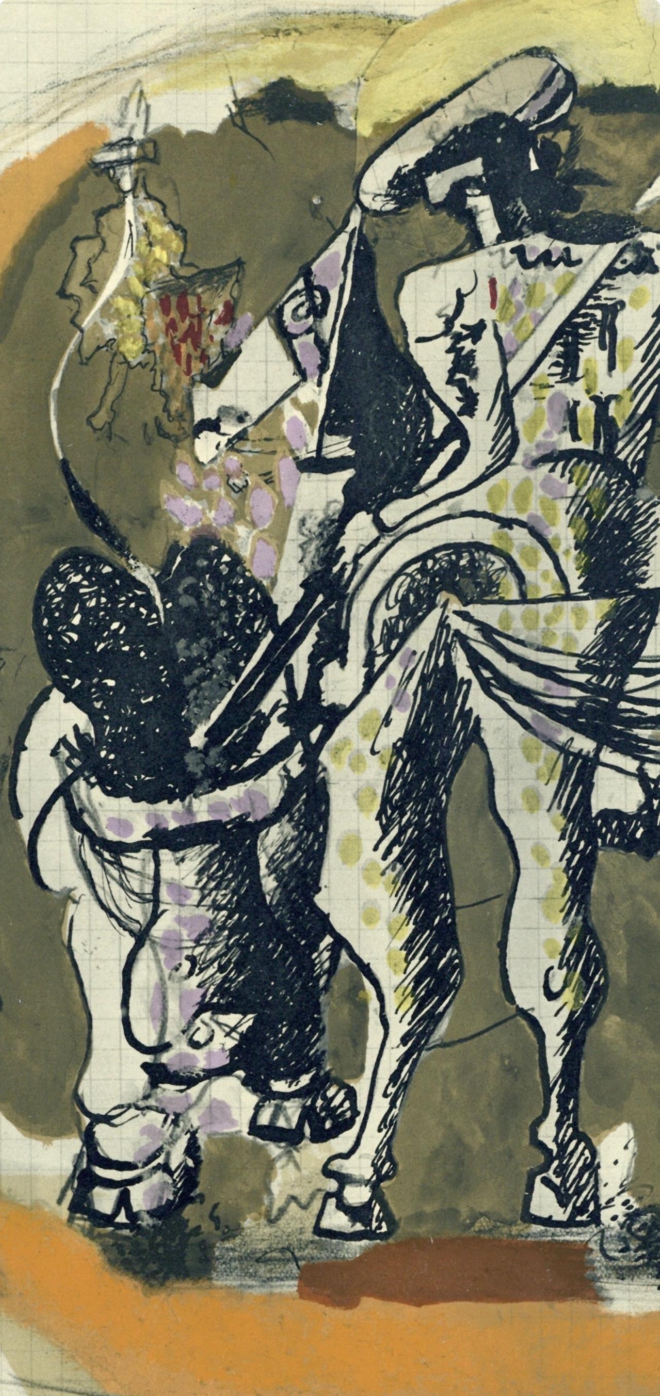 Braque, Composition, Verve : Revue Artistique et Littéraire (après) - Moderne Print par Georges Braque