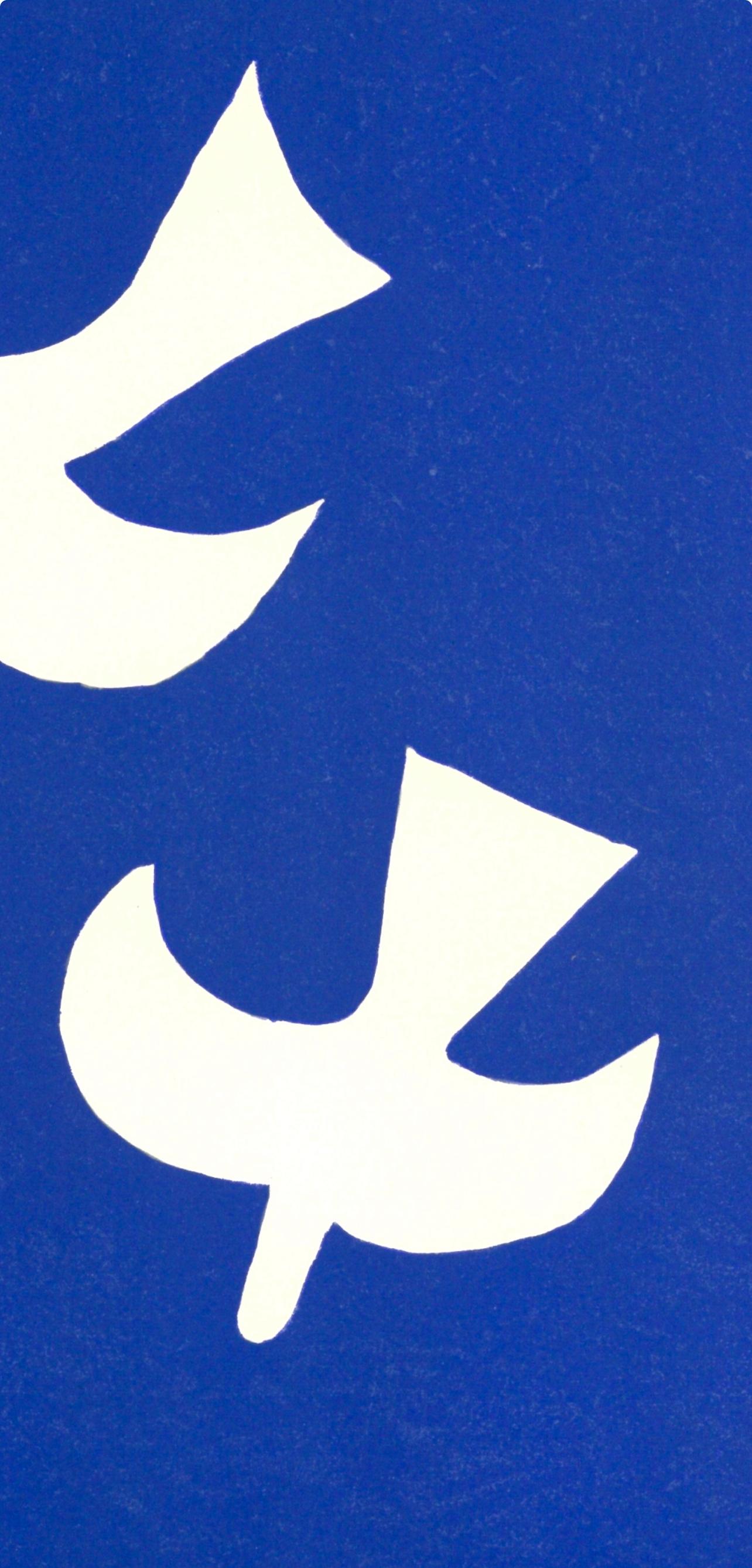 Braque, Oiseaux, Verve: Revue Artistique et Littéraire (después de) - Animal Print Azul de Georges Braque