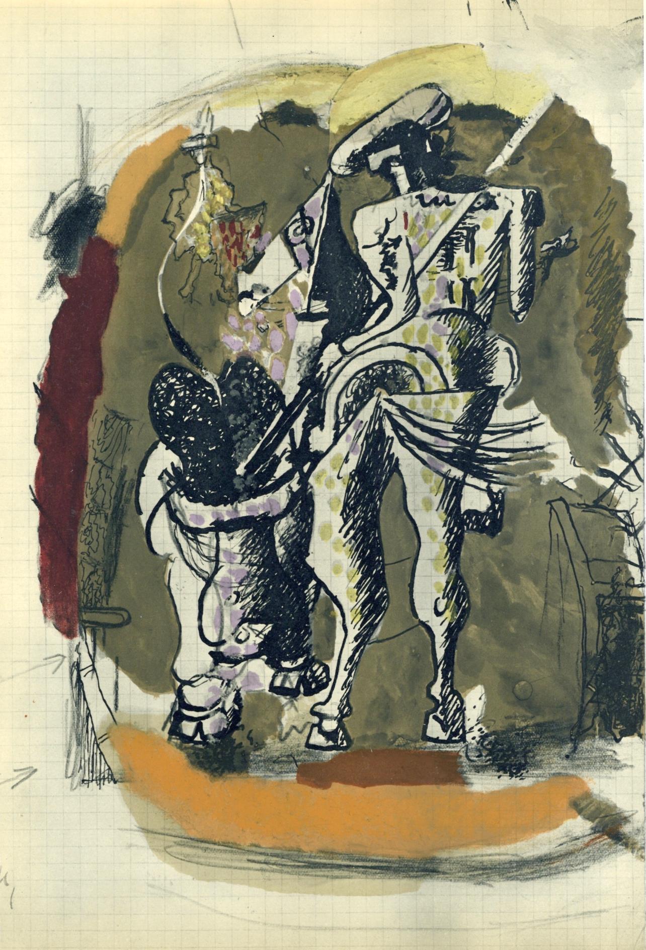 Landscape Print Georges Braque - Braque, Composition, Verve : Revue Artistique et Littéraire (après)