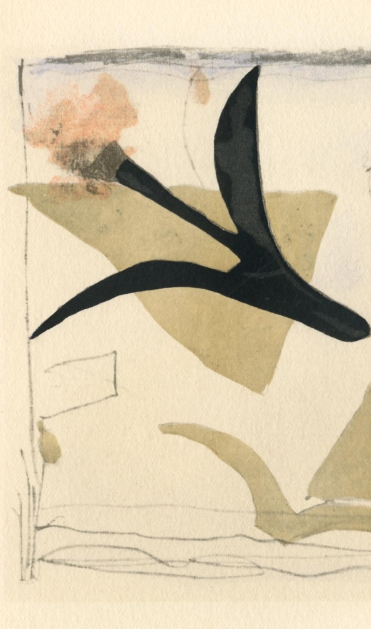 Braque, Etude (oiseaux), Georges Braque le solitaire (after) For Sale 1