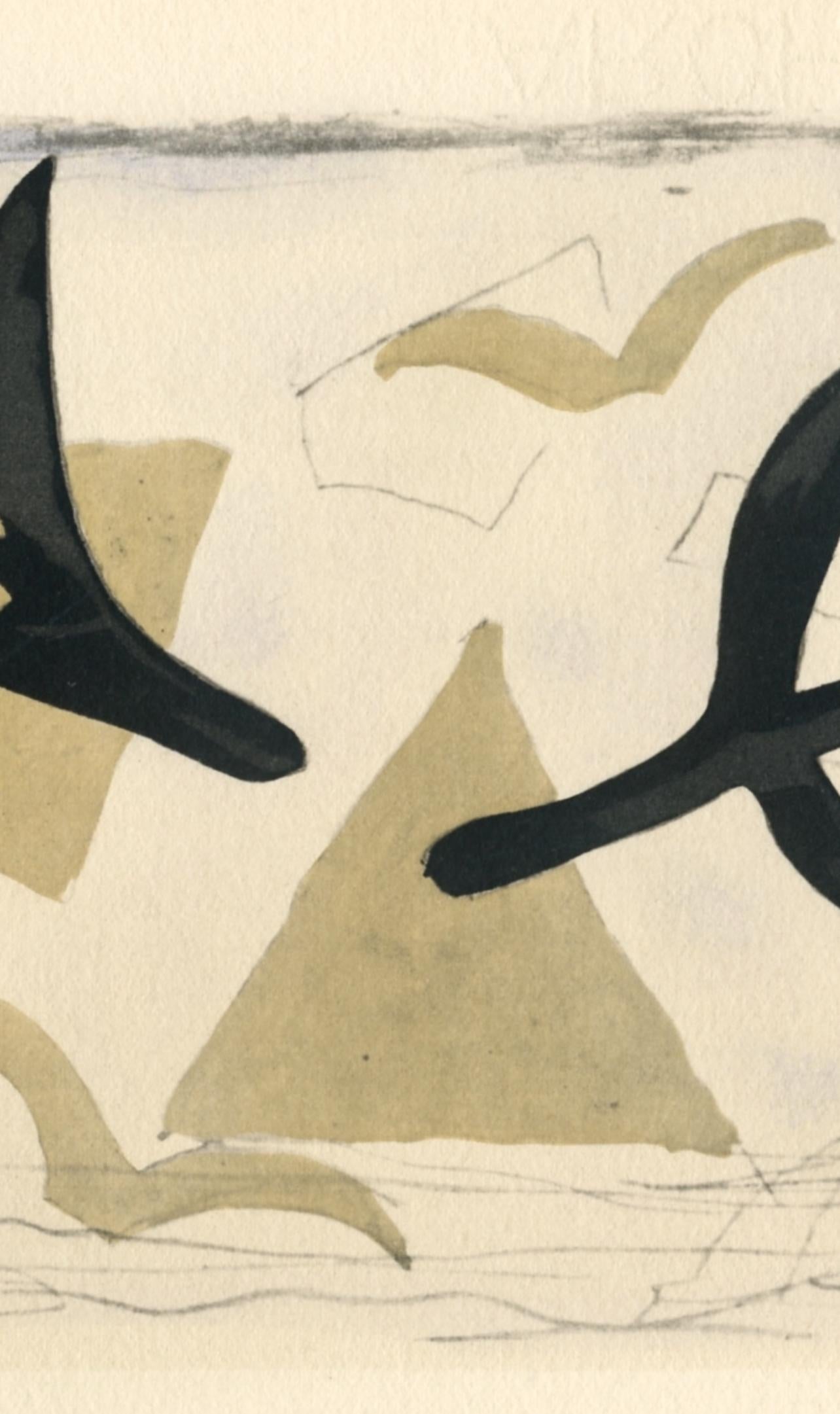 Braque, Etude (oiseaux), Georges Braque le solitaire (after) For Sale 2