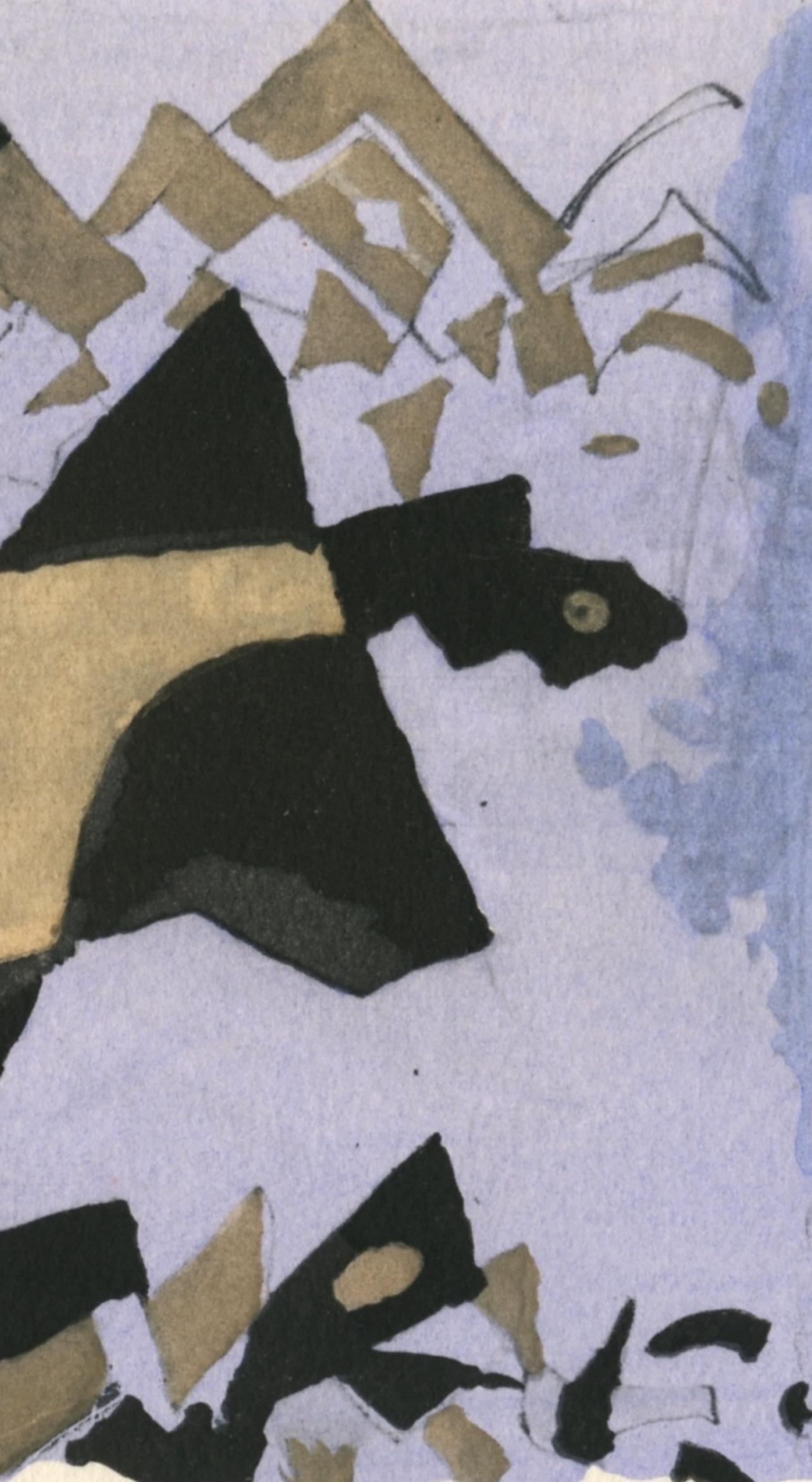 Braque, Etude pour un oiseau, Georges Braque le solitaire (after) For Sale 3