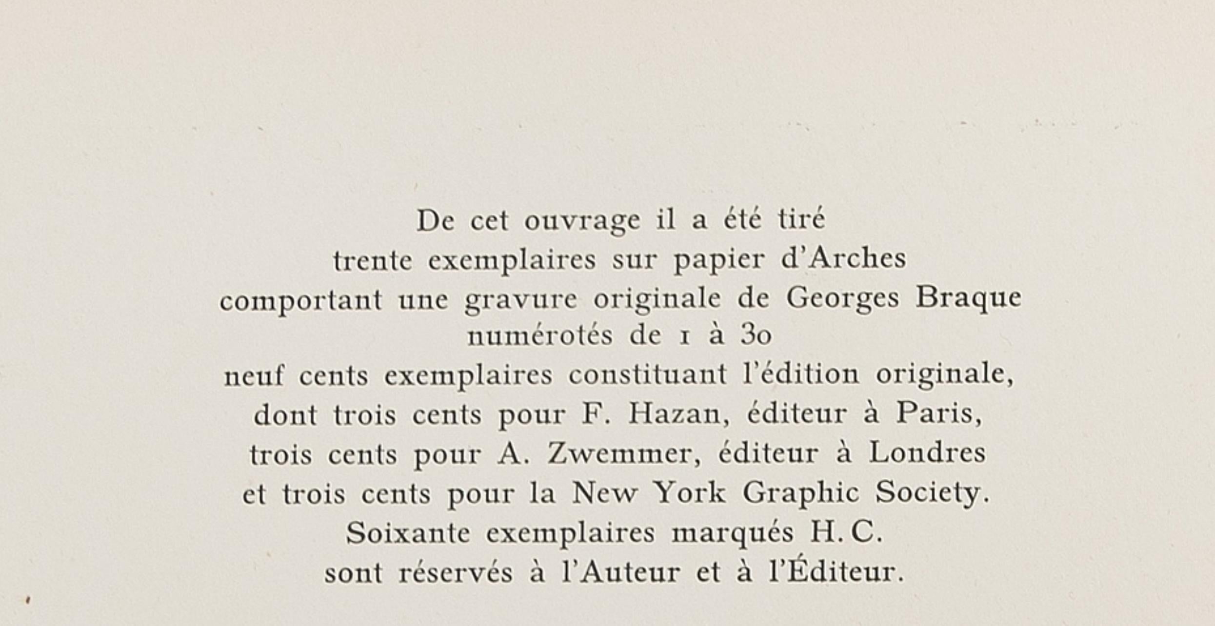 Braque, Etude pour un oiseau, Georges Braque le solitaire (after) For Sale 5