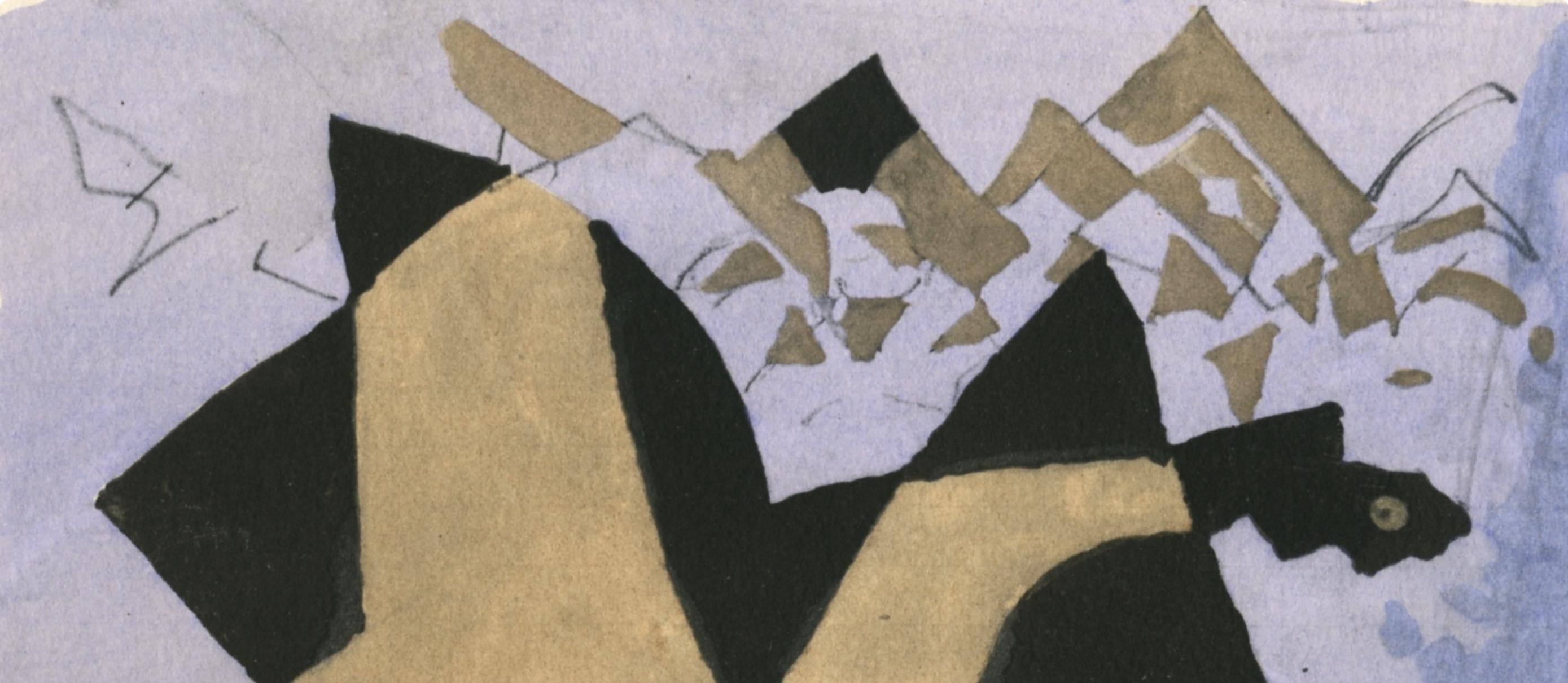 Braque, Étude pour un oiseau, Georges Braque, Le Solitaire, XXe siècle (after) For Sale 3