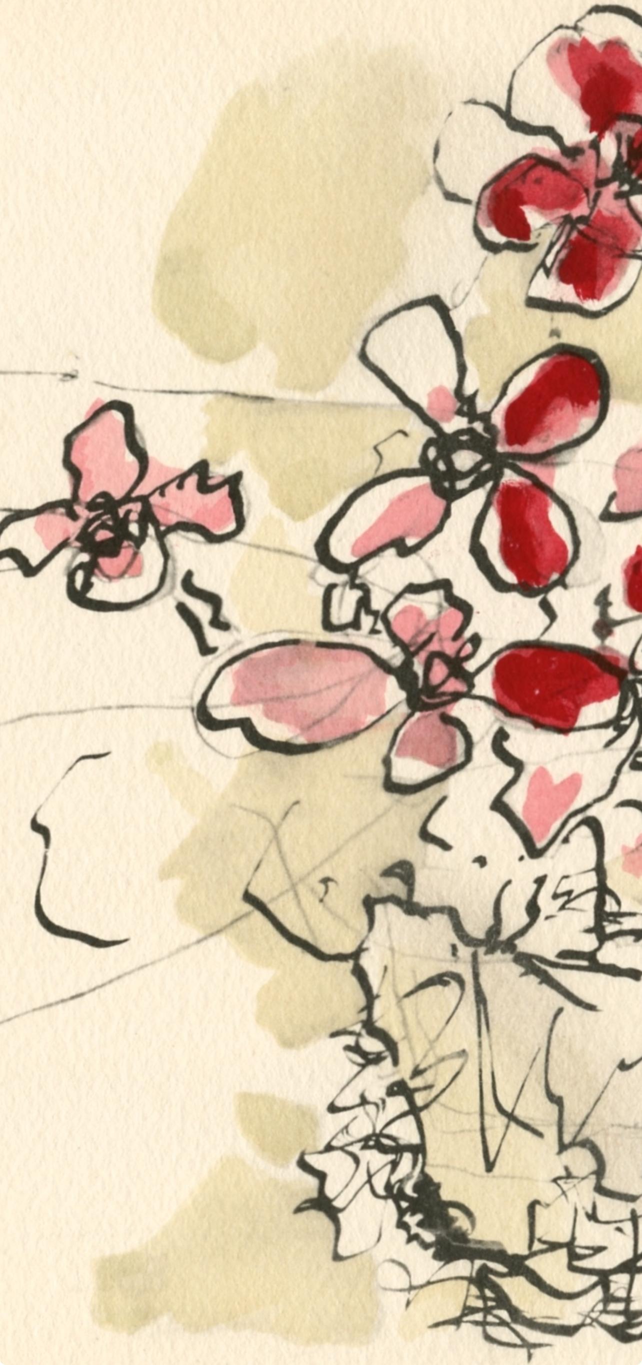 Braque, Fleurs rouges, Georges Braque, Le Solitaire, XXe siècle (after) For Sale 2
