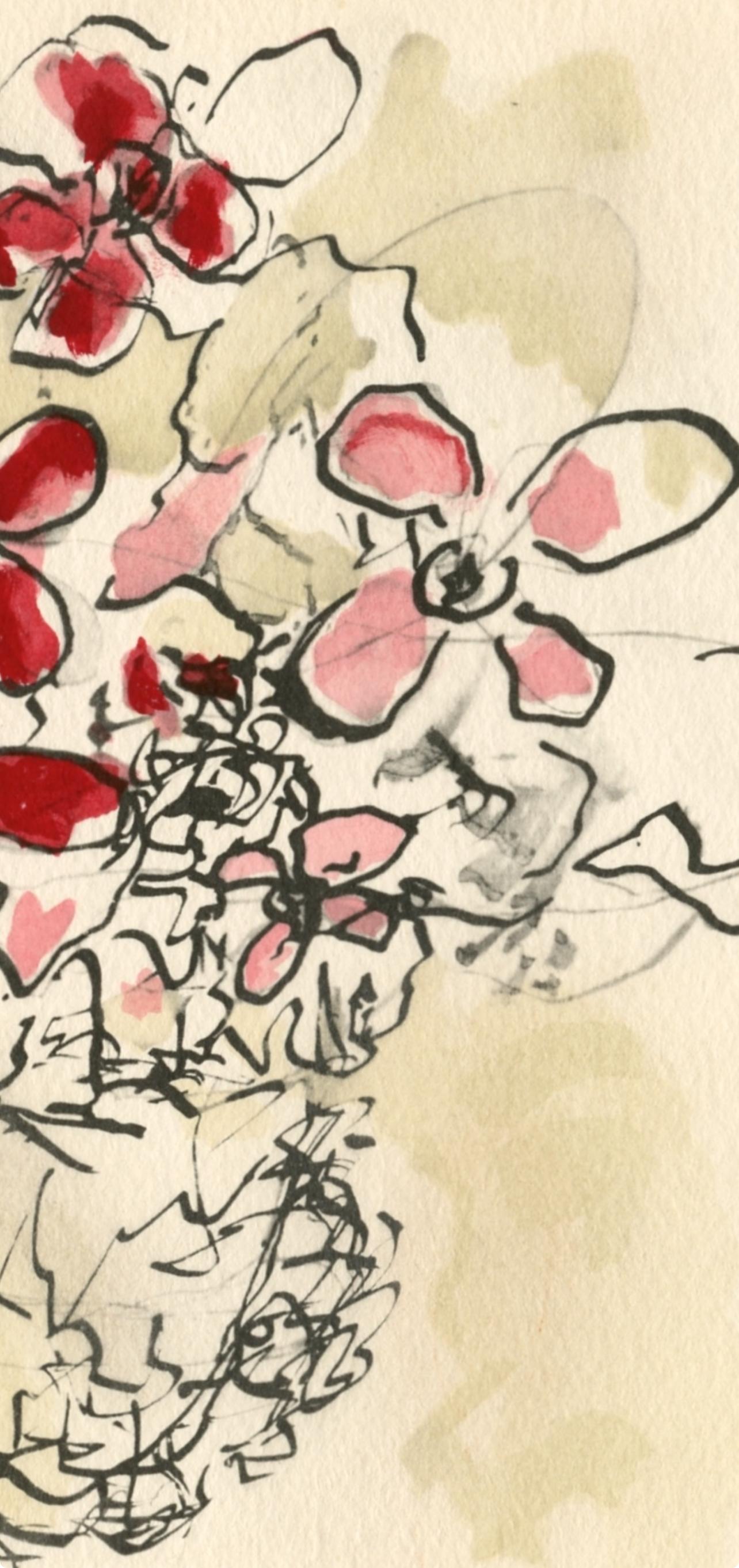 Braque, Fleurs rouges, Georges Braque, Le Solitaire, XXe siècle (after) For Sale 3