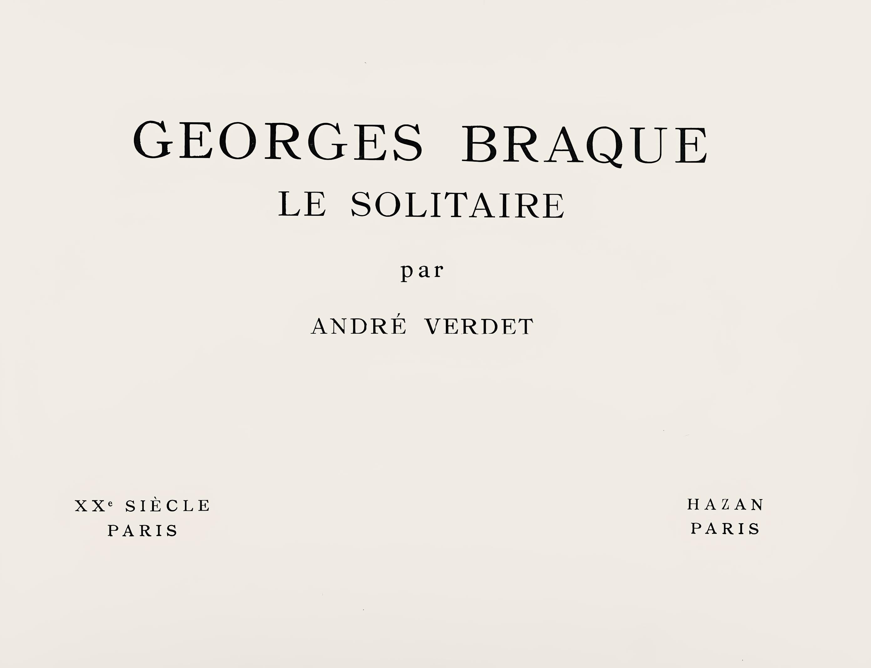 Braque, Fleurs rouges, Georges Braque, Le Solitaire, XXe siècle (after) For Sale 5