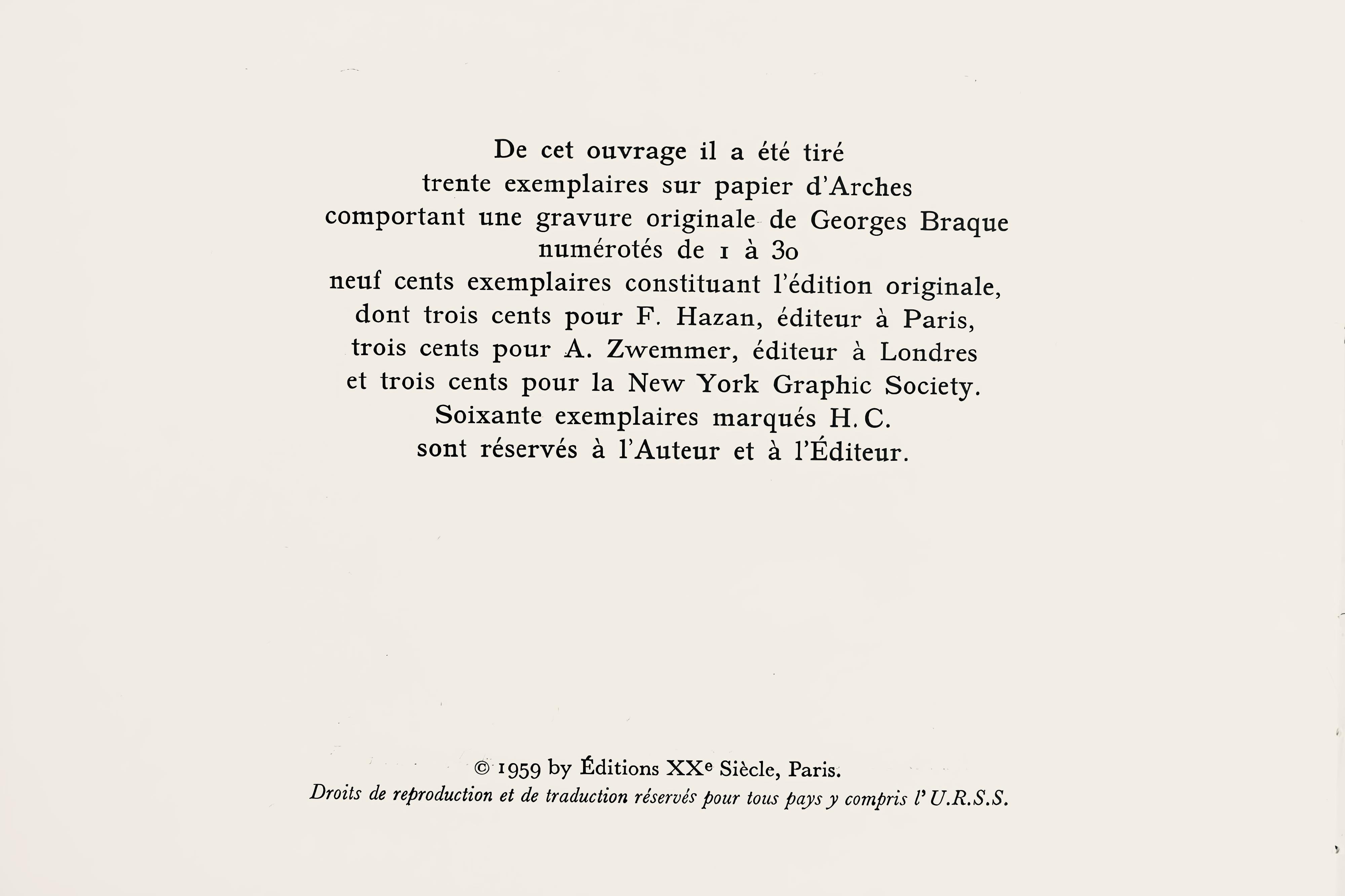 Braque, Fleurs rouges, Georges Braque, Le Solitaire, XXe siècle (after) For Sale 6