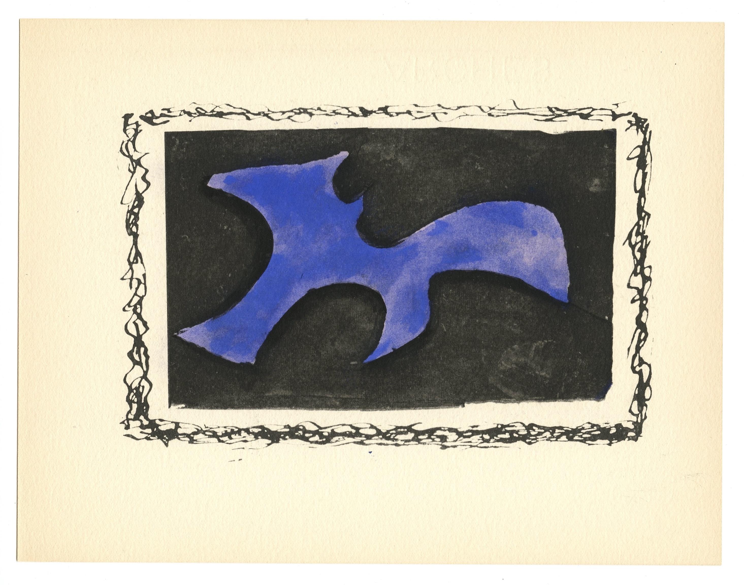 Braque, Forme, Georges Braque, Le Solitaire, XXe siècle (after) For Sale 4