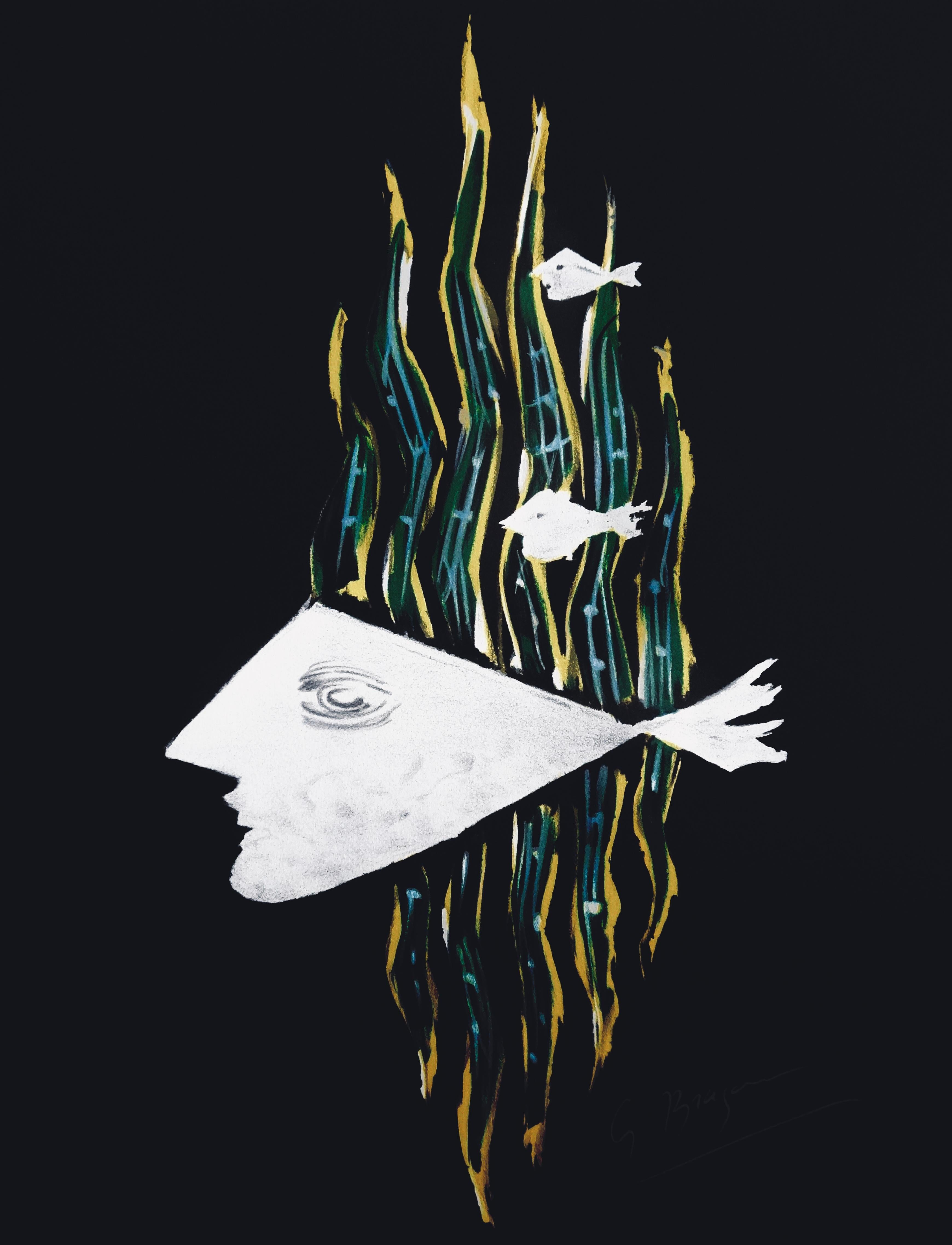Figurative Print di Georges Braque - Braque, Hébé, Œdipe roi de Sophocle (dopo)