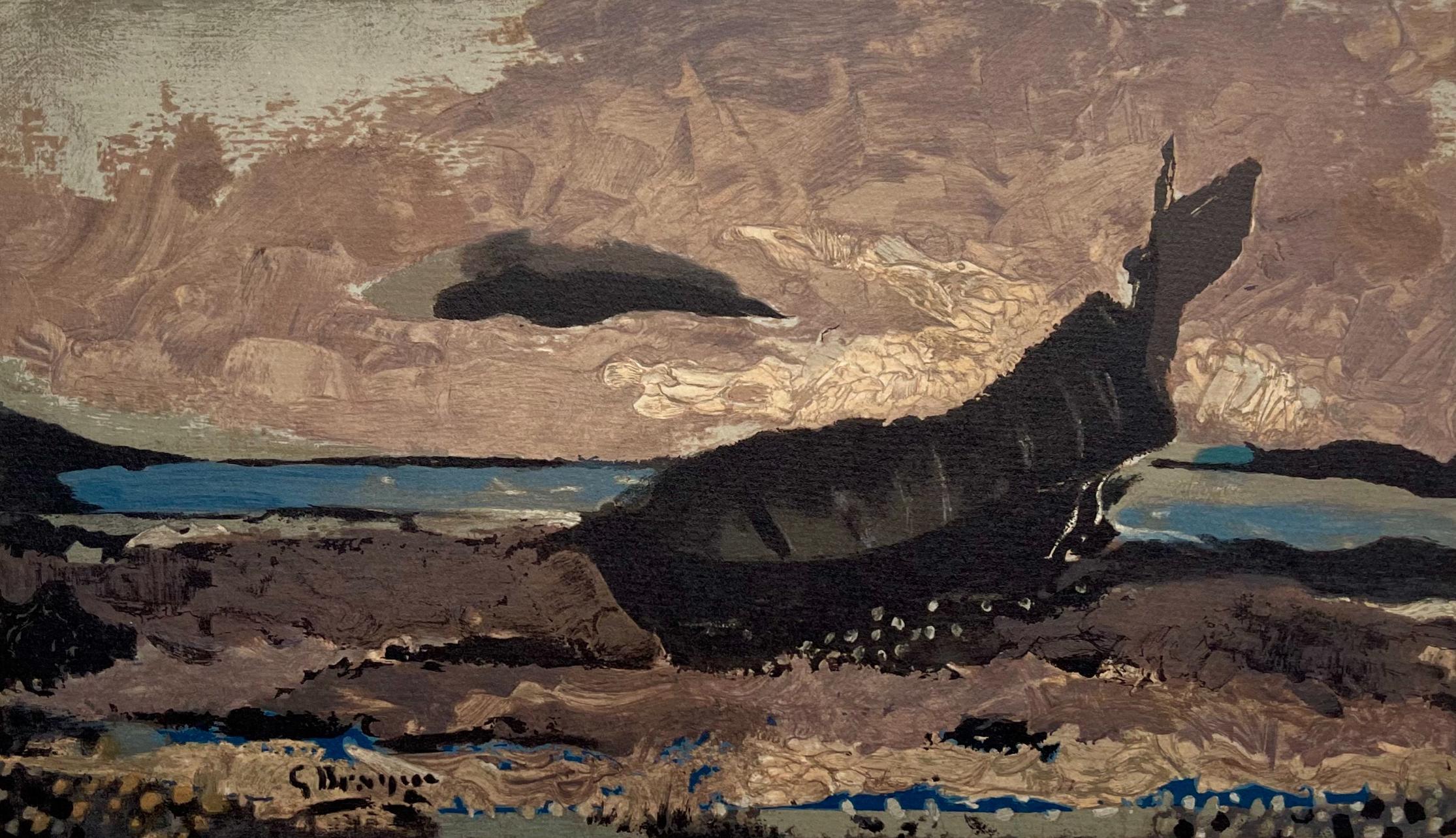 Georges Braque Landscape Print - Braque, La barque echouee, Varengeville (after)