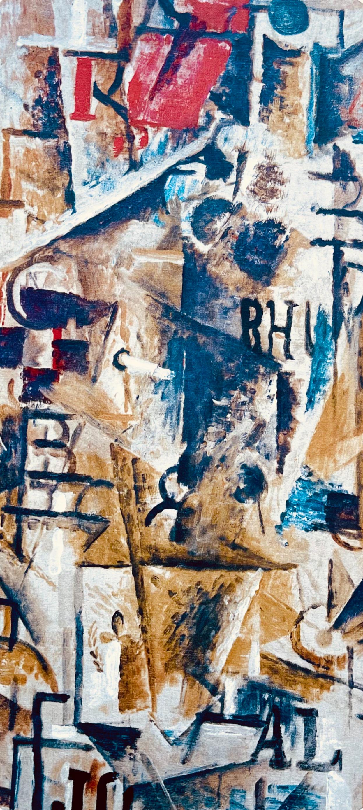Braque, La bouteille de rhum, Derrière le miroir (after) - Print by Georges Braque