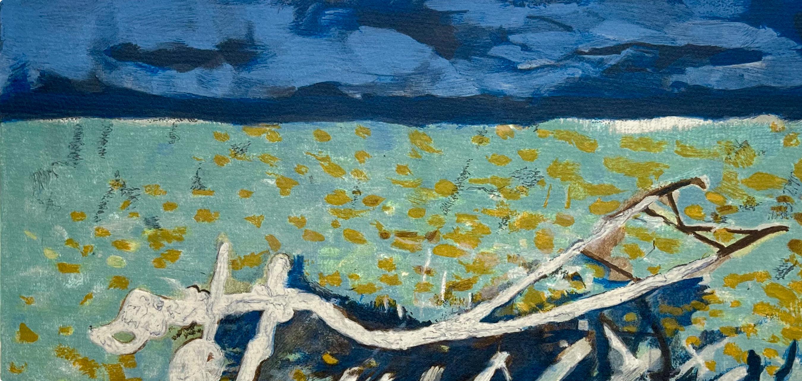 Braque, La charrue, Varengeville (dopo) - Print Cubismo di Georges Braque