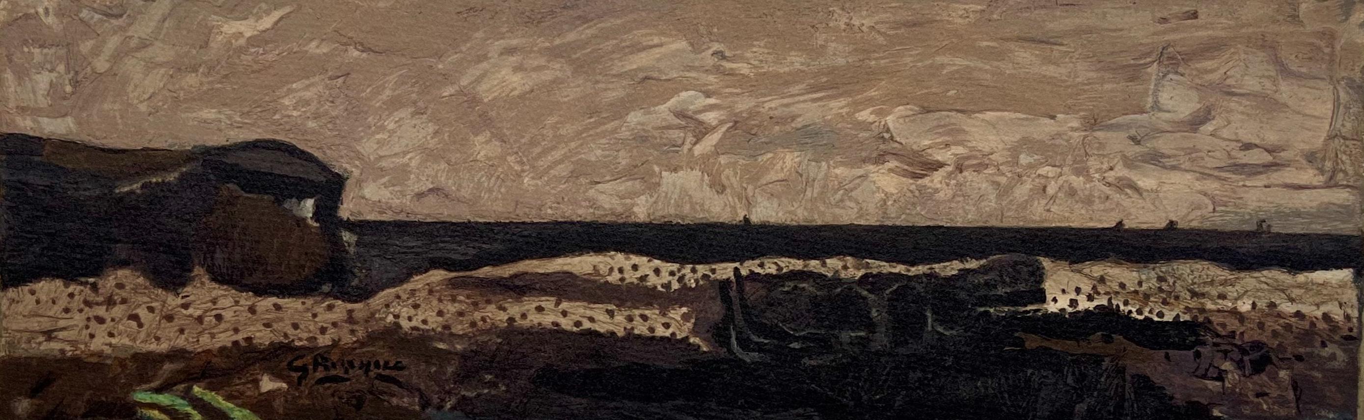 Georges Braque Abstract Print - Braque, La plage de Varengeville, Varengeville (after)