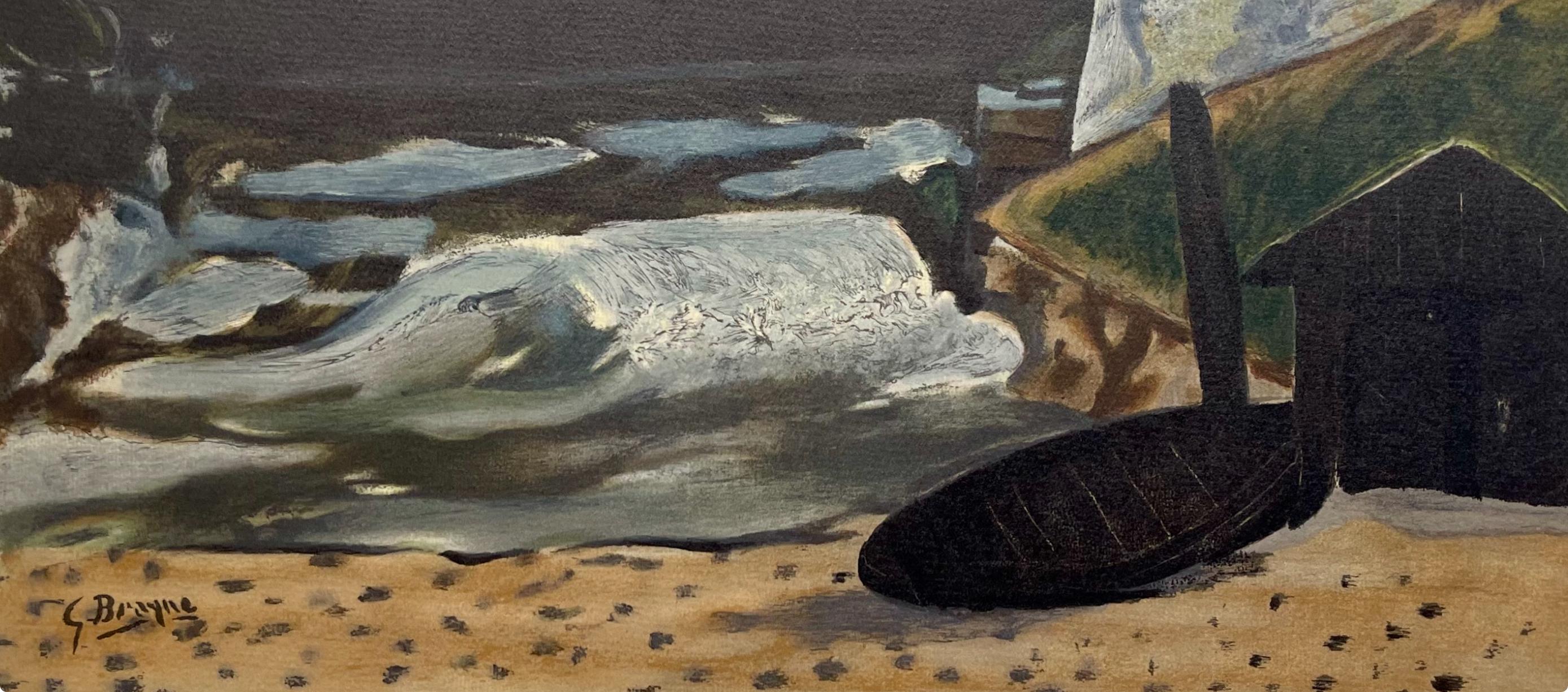 Braque, La vague, Varengeville (dopo) - Print di Georges Braque