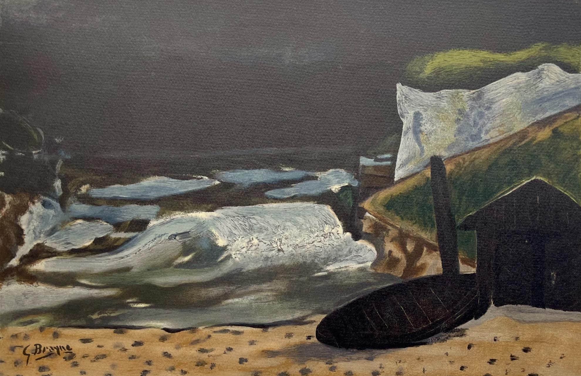 Landscape Print di Georges Braque - Braque, La vague, Varengeville (dopo)