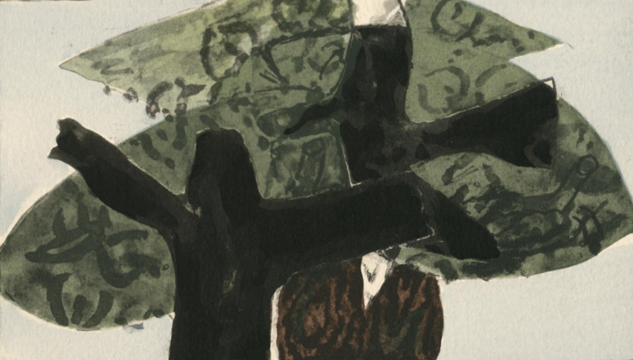 Braque, L'arbre, Georges Braque le solitaire (after) For Sale 1