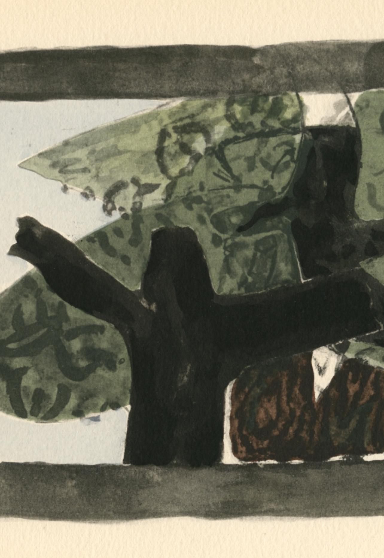 Braque, L'arbre, Georges Braque le solitaire (after) For Sale 2