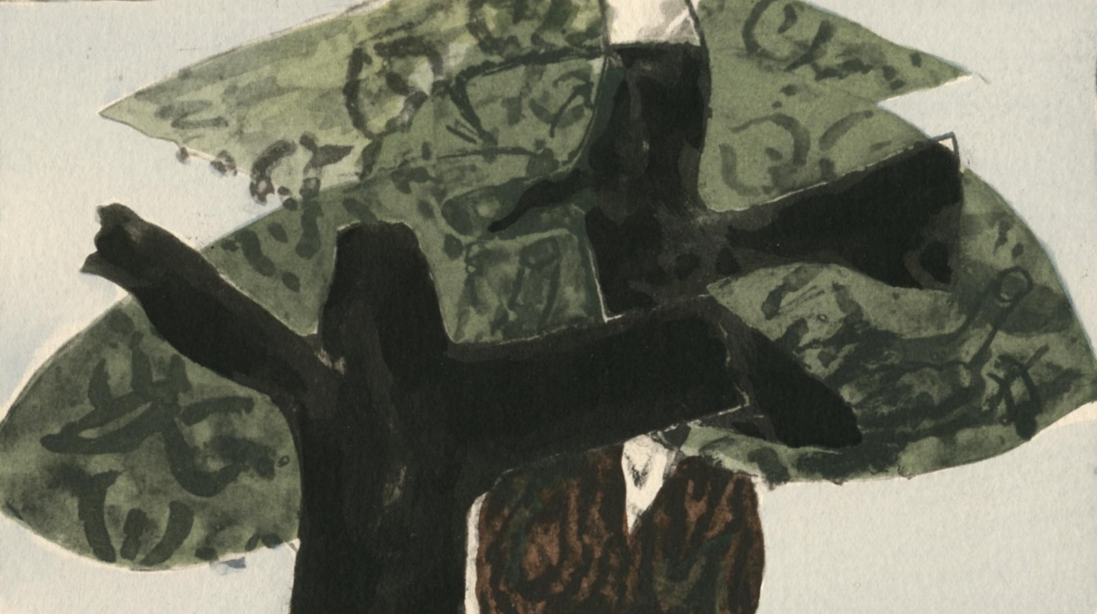 Braque, L'arbre, Georges Braque, Le Solitaire, XXe siècle (after) For Sale 1