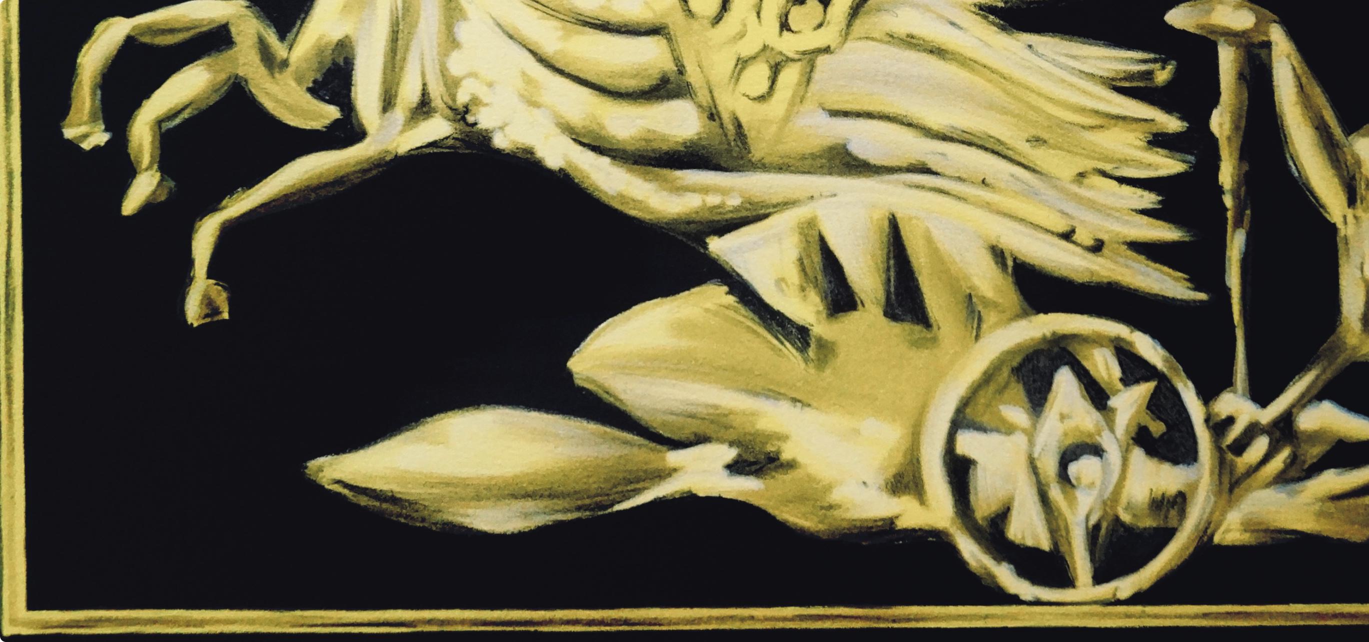 Braque, Le Char de Médée, Œdipe roi de Sophocle (d'après) - Moderne Print par Georges Braque