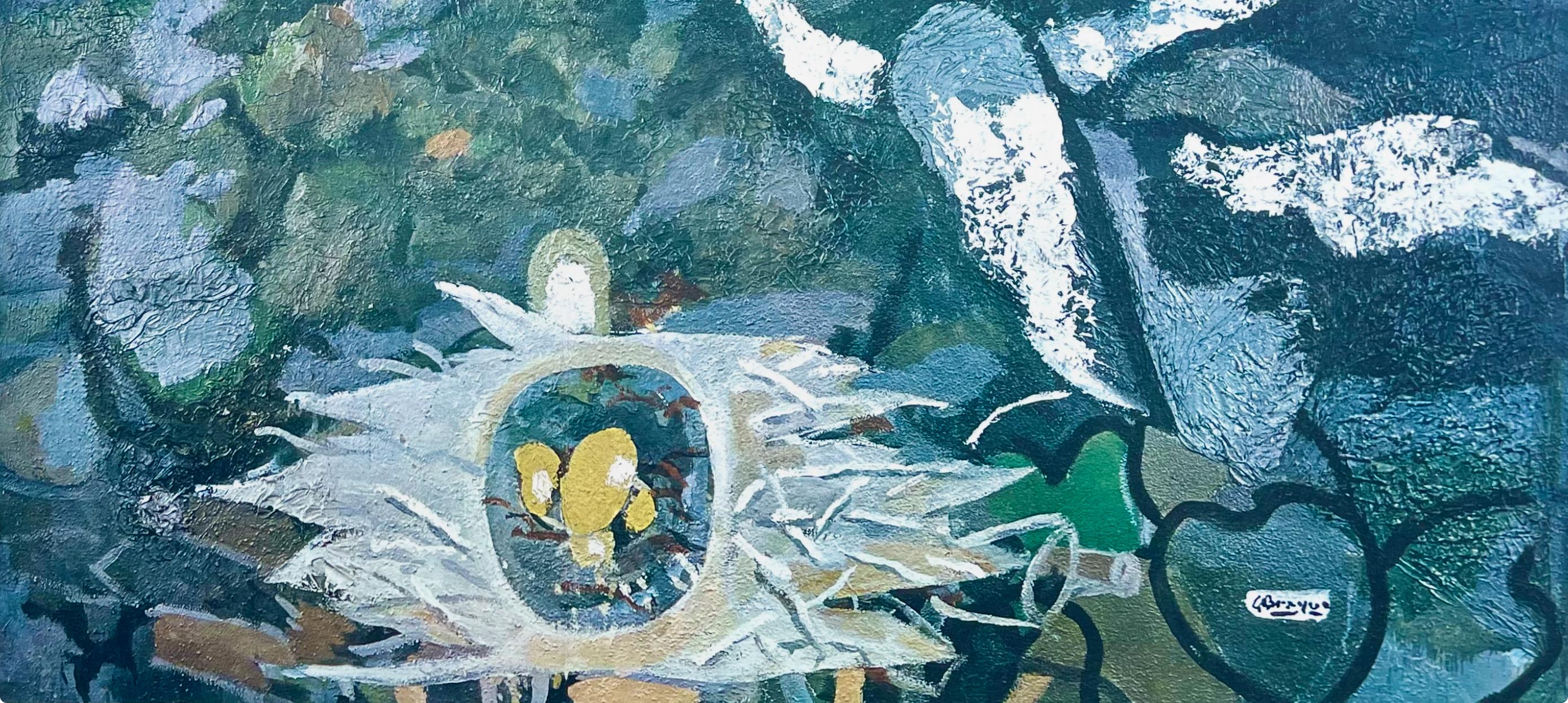 Braque, Le nid dans le feuillage, Derrière le miroir (after) - Cubist Print by Georges Braque