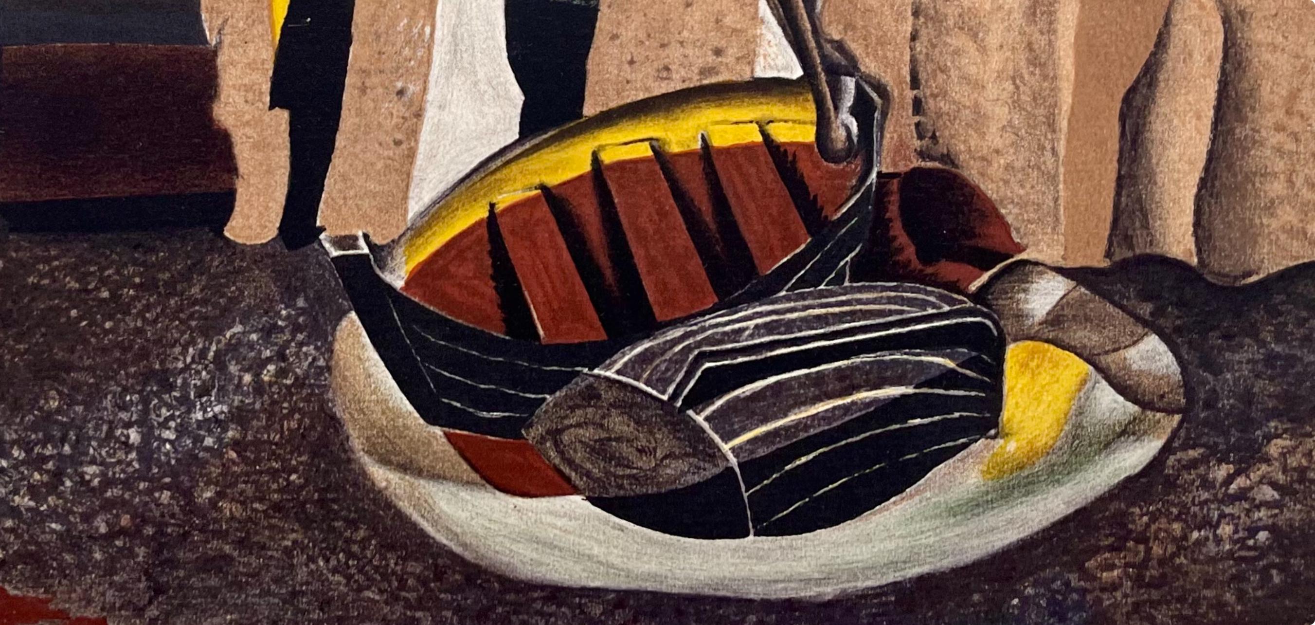 Braque, Les falaises, Varengeville (dopo) - Print di Georges Braque