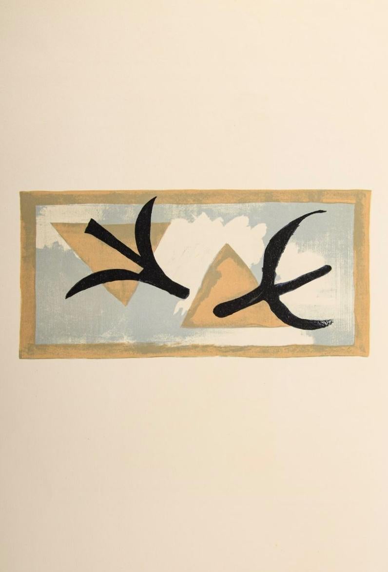 Braque, Les martinets, Derrière le miroir (after) - Modern Print by Georges Braque