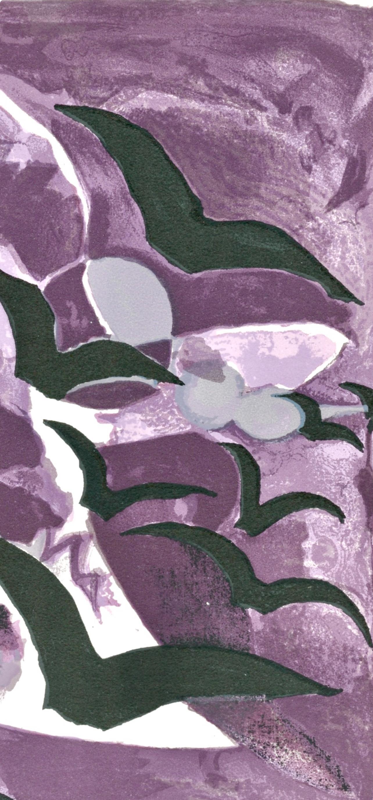 Braque, Les oiseaux de nuit, Drucke aus der Mourlot-presse (nach) – Print von Georges Braque