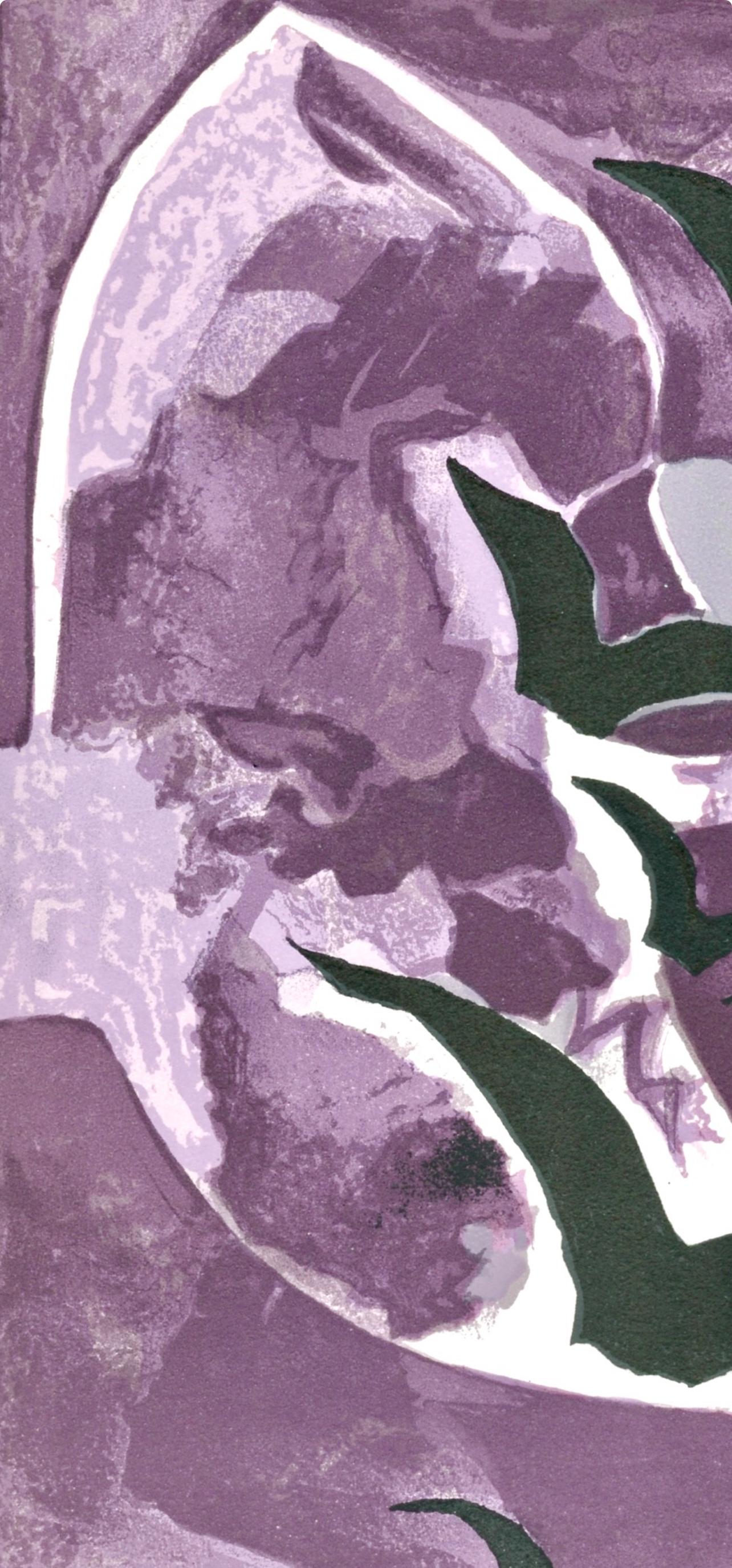 Braque, Les oiseaux de nuit, Drucke aus der Mourlot-presse (nach) (Grau), Abstract Print, von Georges Braque