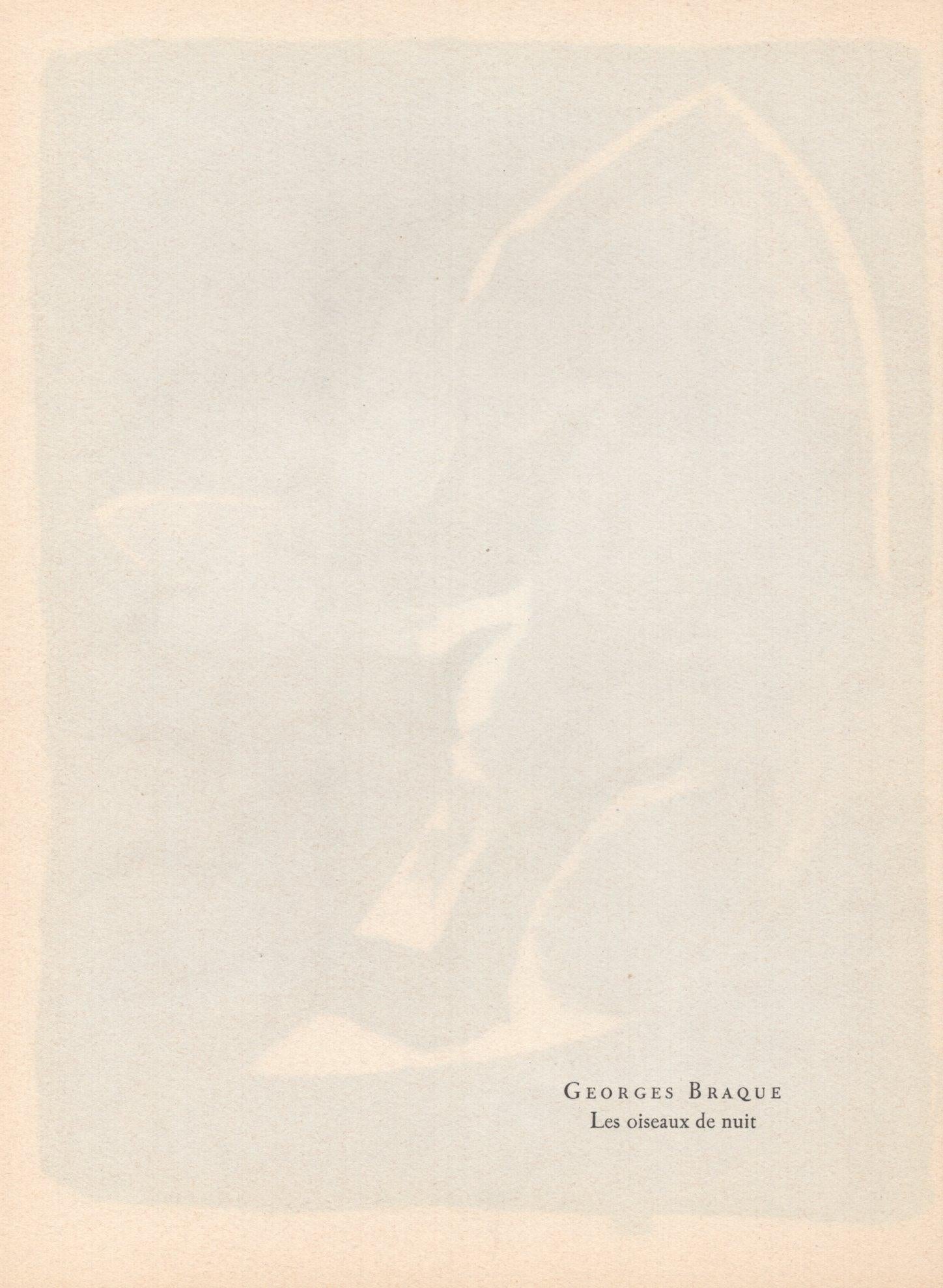 Braque, Les oiseaux de nuit, Prints from the Mourlot Press (after) For Sale 3