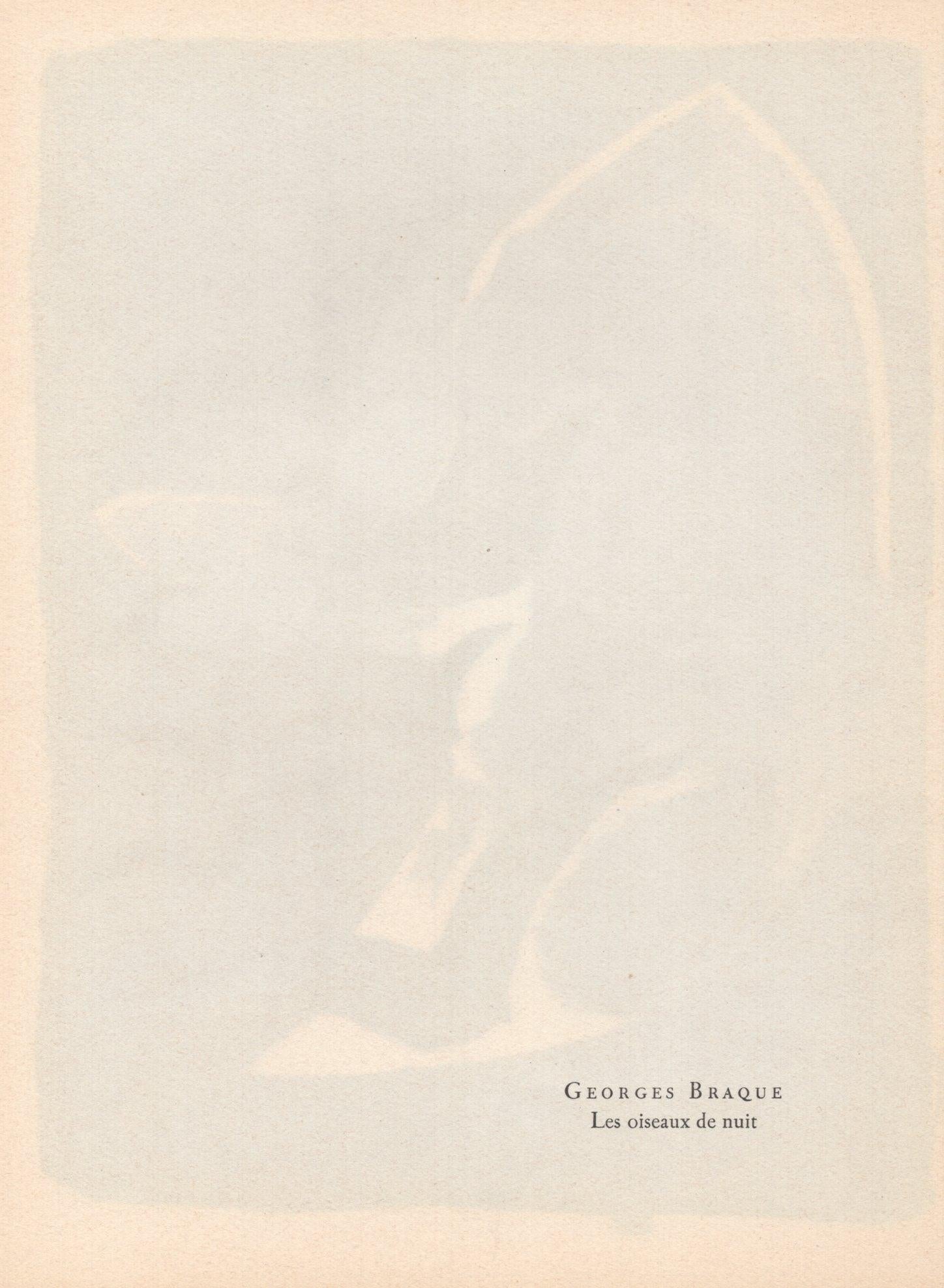 Braque, Les oiseaux de nuit, Prints from the Mourlot Press (after) For Sale 2