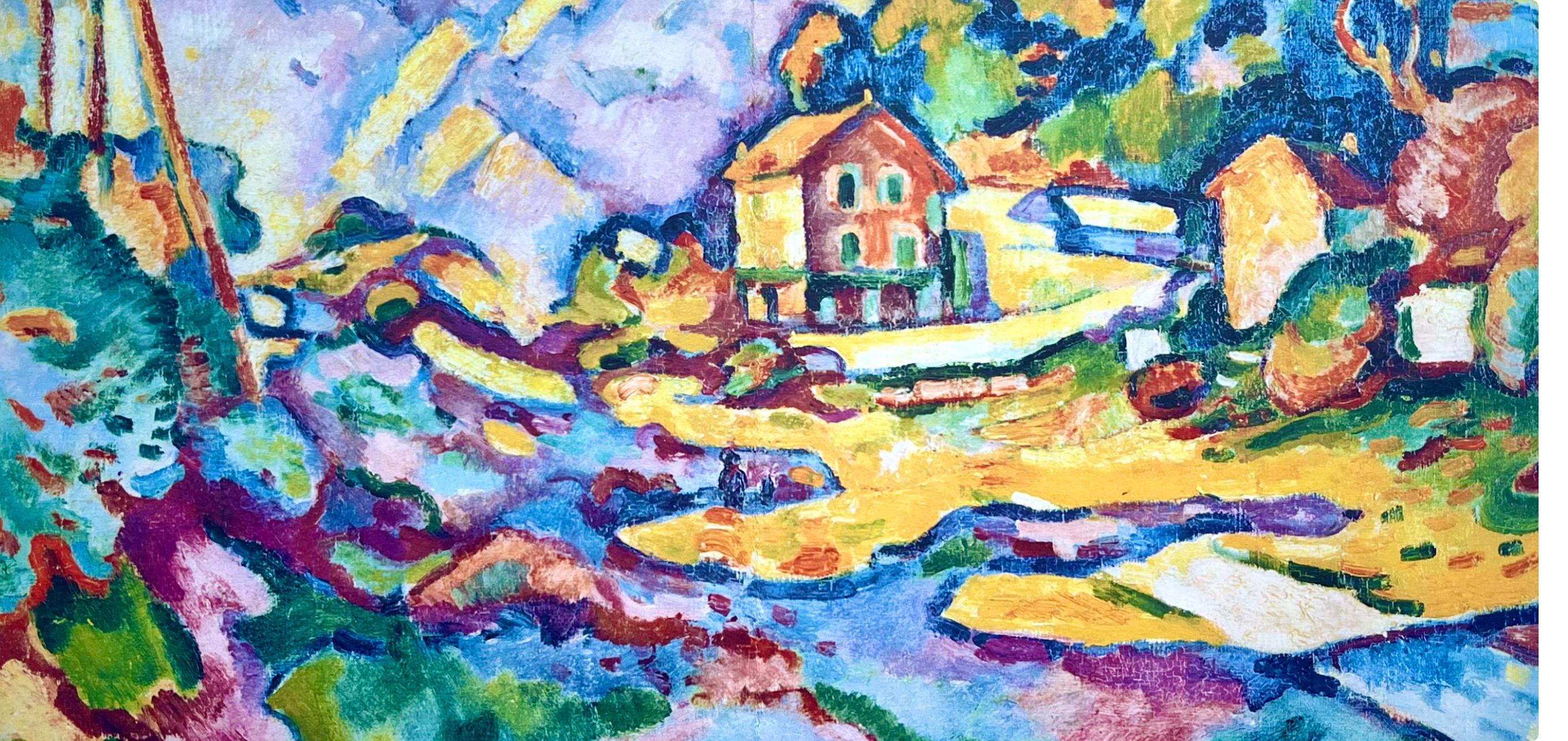 Braque, L'Estaque, Derrière le miroir (after) - Modern Print by Georges Braque