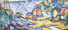 Georges Braque, Landscape at L’Estaque, from Derriere le Miroir, 1964 (after)