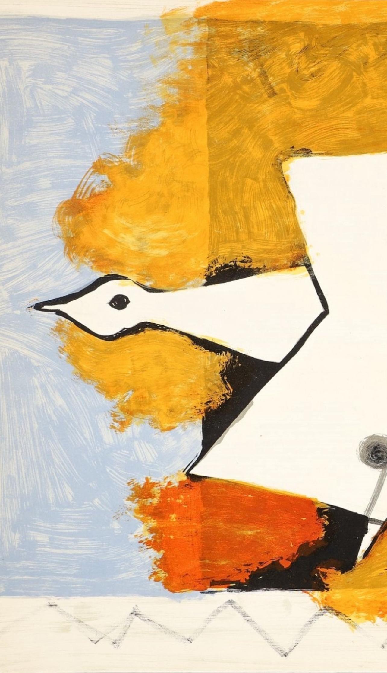 Braque, L'oiseau Jaune, Derrière le miroir (after) - Print by Georges Braque