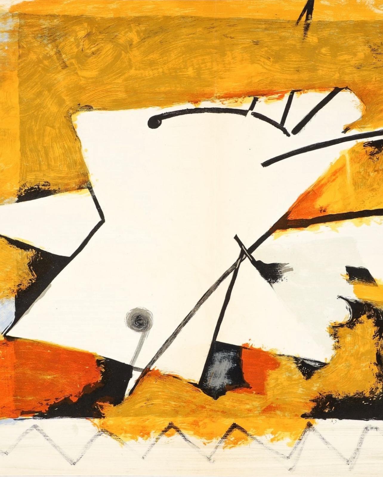 Braque, L'oiseau Jaune, Derrière le miroir (after) - Modern Print by Georges Braque