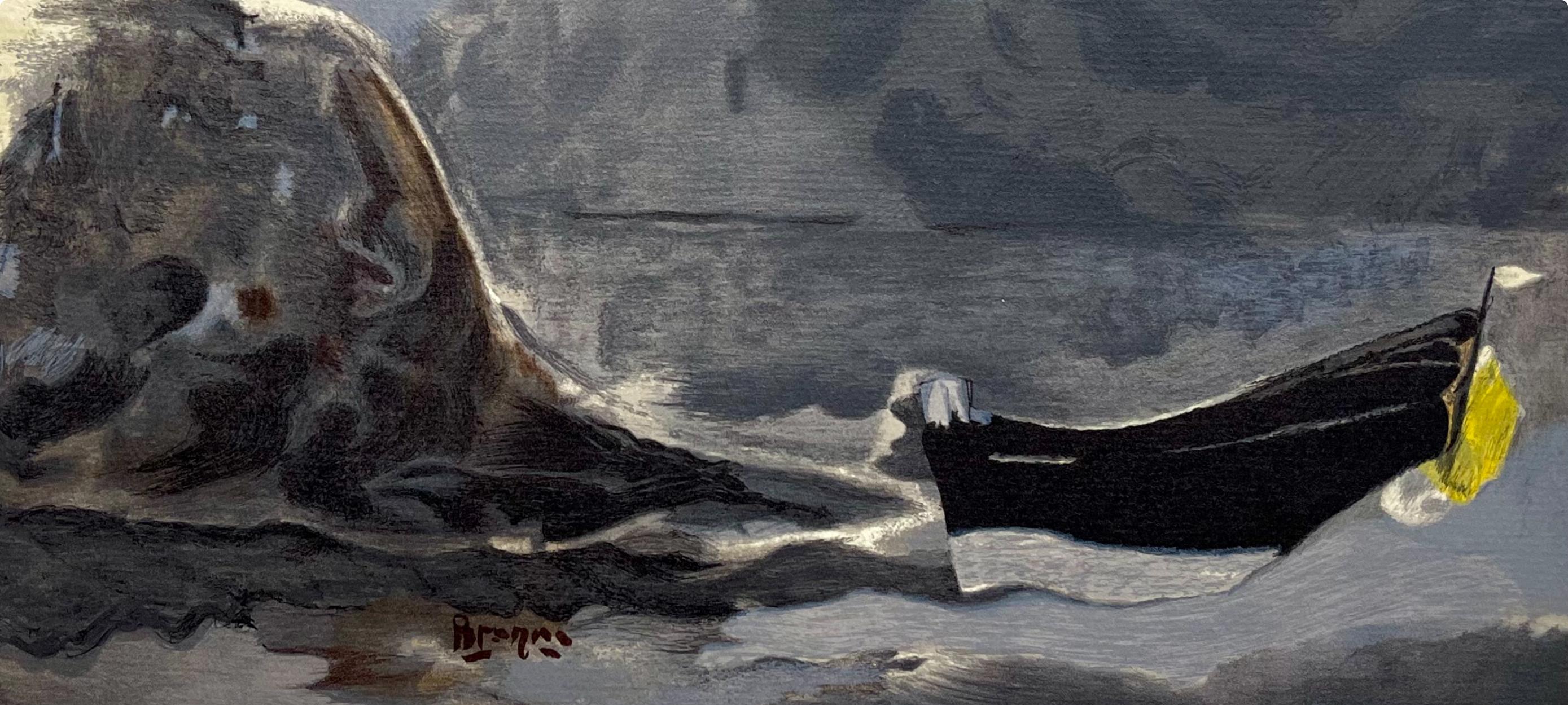 Braque, Marina negra, Varengeville (después) - Print de Georges Braque