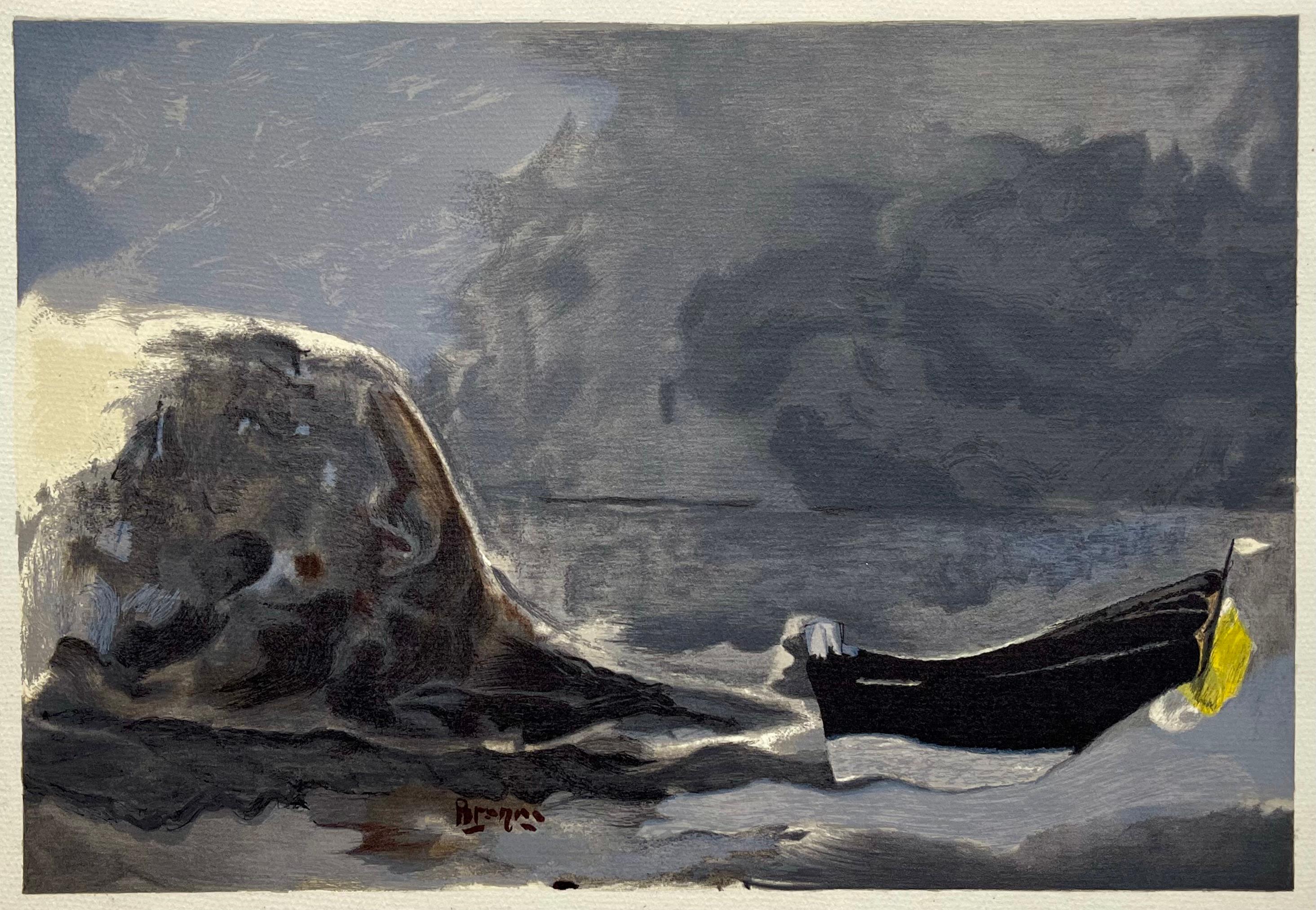 Braque (tariff free*), Marine noire, Varengeville (after) For Sale 2