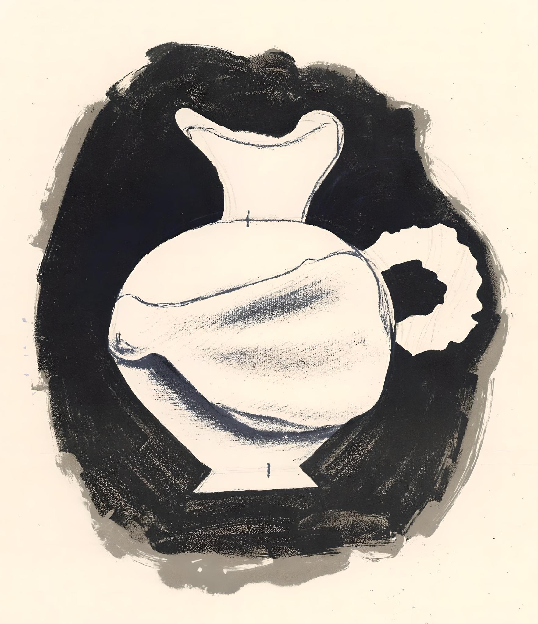 Abstract Print Georges Braque - Braque, Nature morte, Derrière le miroir (d'après)