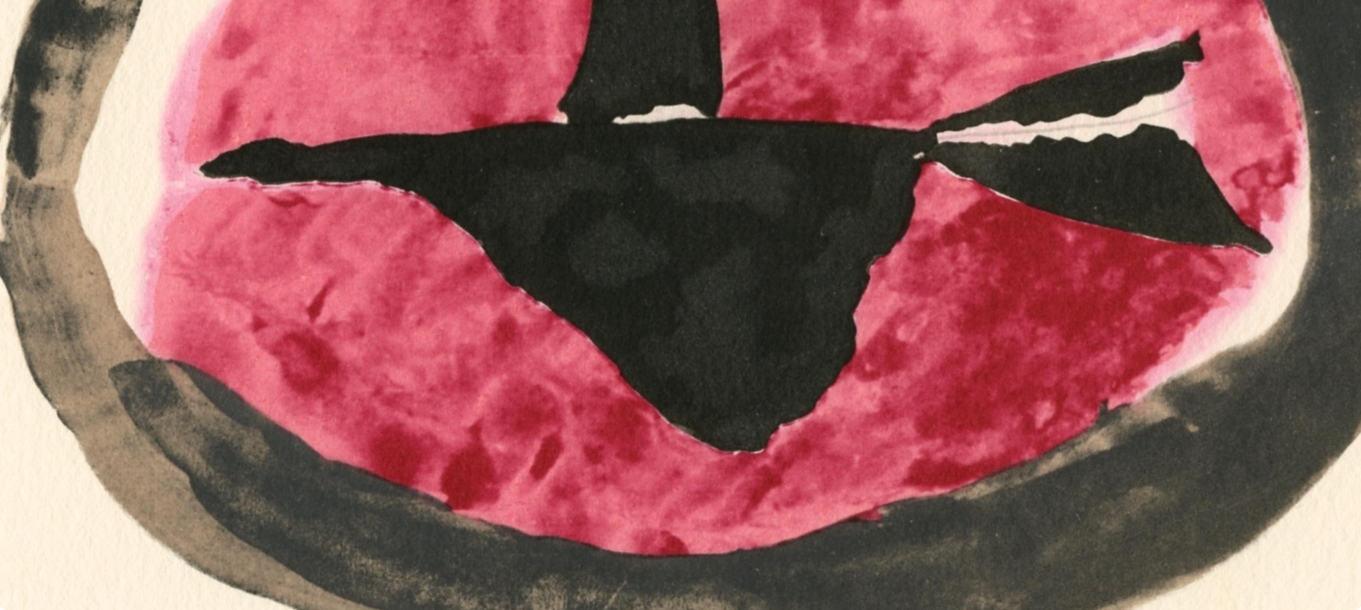 Braque, Oiseau au couchant, Georges Braque, Le Solitaire, XXe siècle (after) For Sale 2