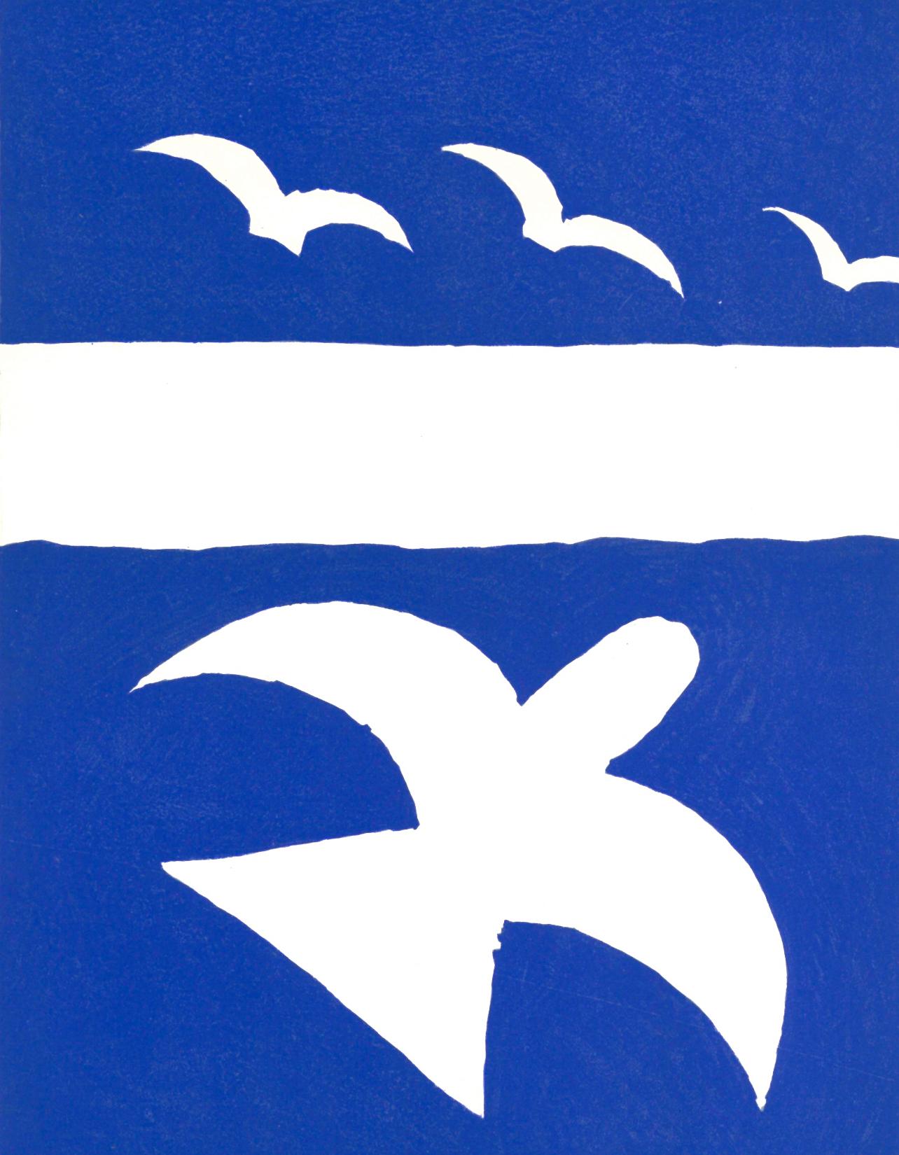 Georges Braque Landscape Print - Braque, Oiseaux, Verve: Revue Artistique et Littéraire (after)