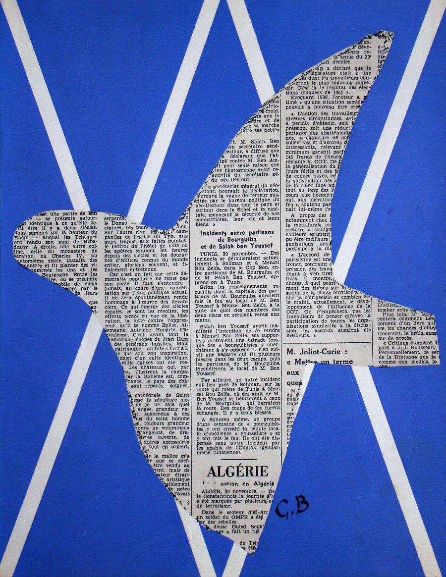 Georges Braque Figurative Print - Braque, Papier collé, XXe Siècle (after)