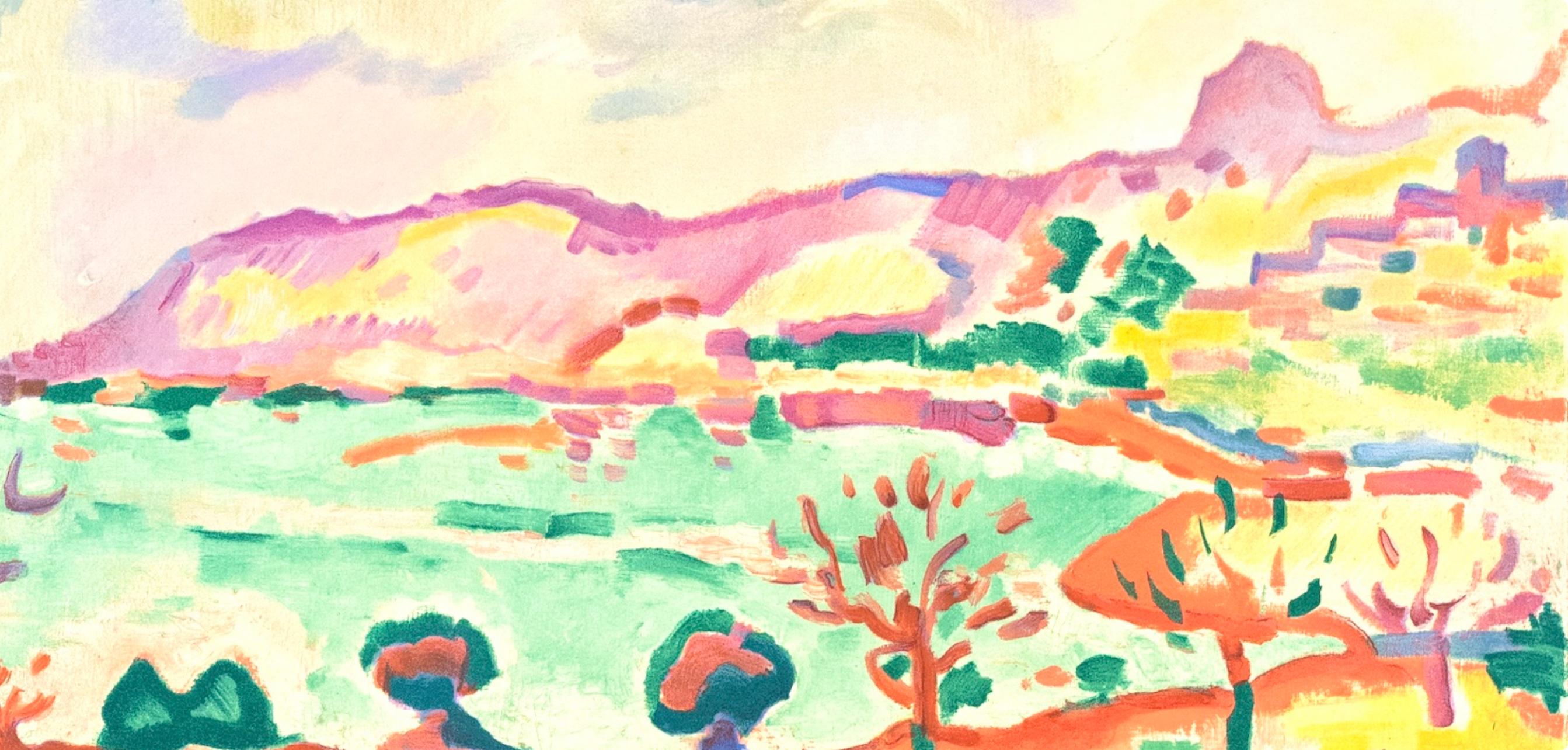 Braque, Paysage a L'estaque, Fauves, Collection'S Pierre Lévy (dopo) - Print di Georges Braque
