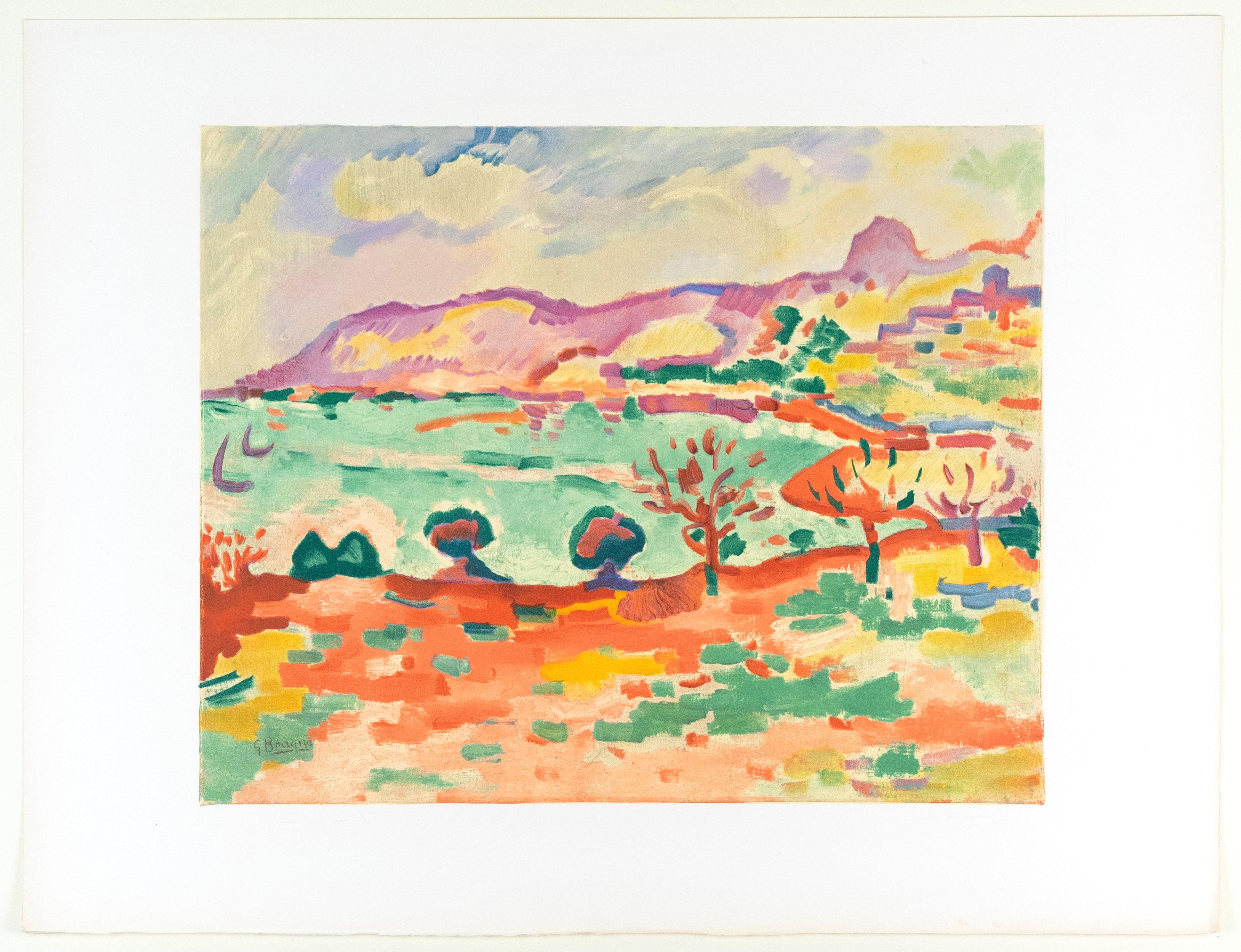 Braque, Paysage A L'estaque, Fauves, Collection Pierre Lévy (after) For Sale 3