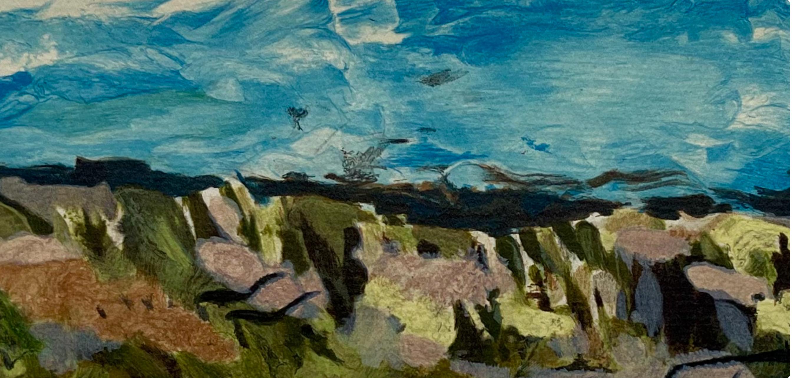 Braque, Paysage, Varengeville (después) - Print Cubista de Georges Braque
