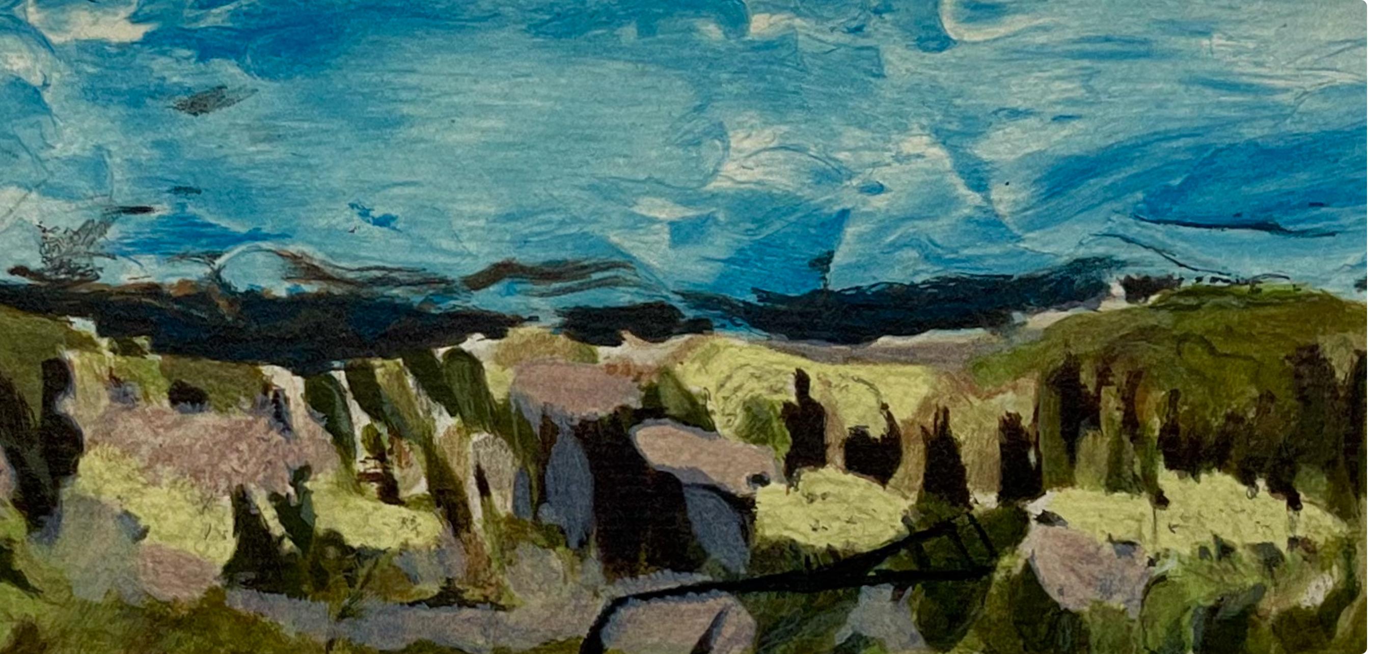 Soporte: Litografía sobre papel vélin, con bisagra sobre hoja de soporte de archivo, tal como se emitió
Año: 1968
Tamaño del papel: 13 x 16 pulgadas; tamaño de la imagen: 4,375 x 13,75 pulgadas
Inscripción: Firmada en la plancha y sin numerar, tal