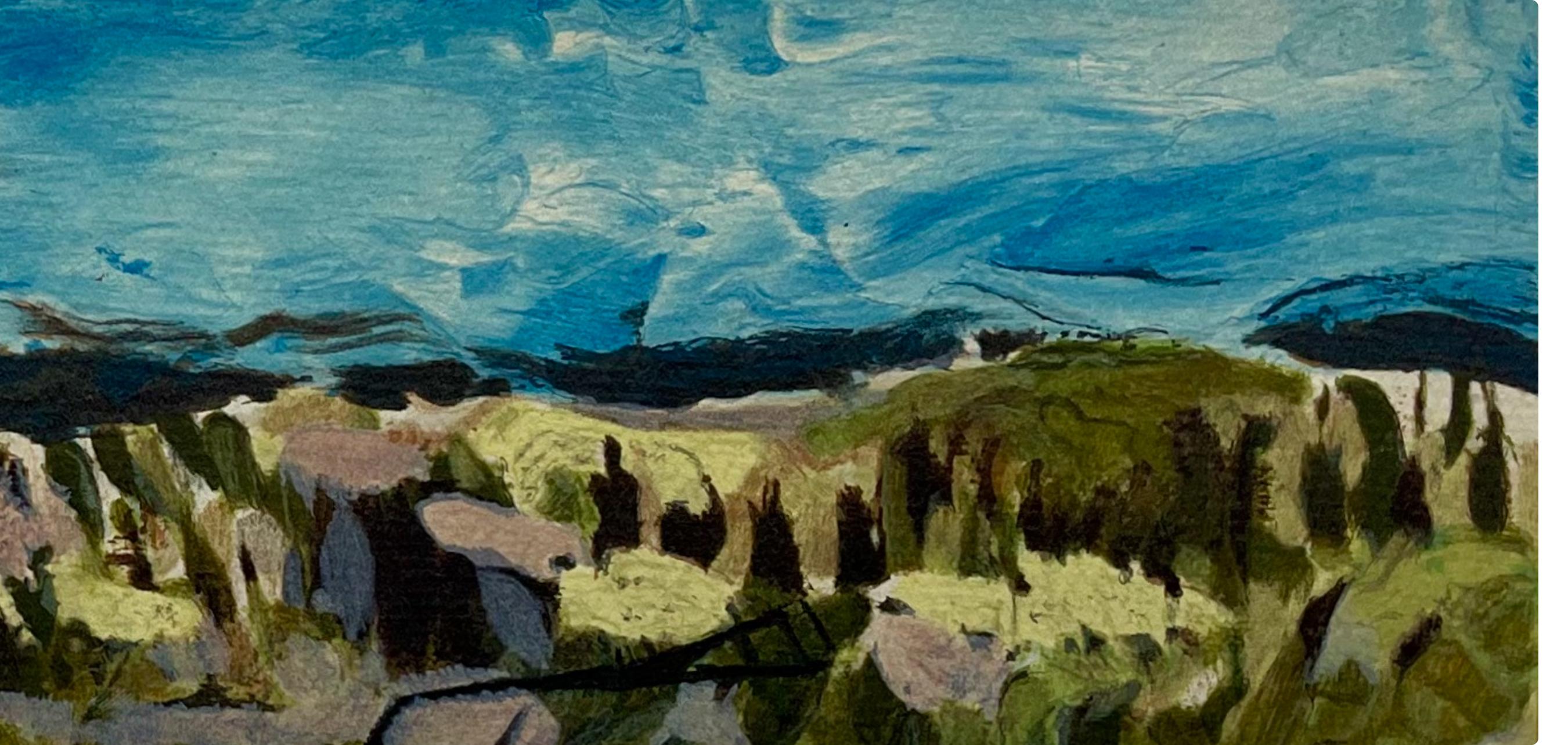 Braque (tariff free*), Paysage, Varengeville (after) For Sale 1