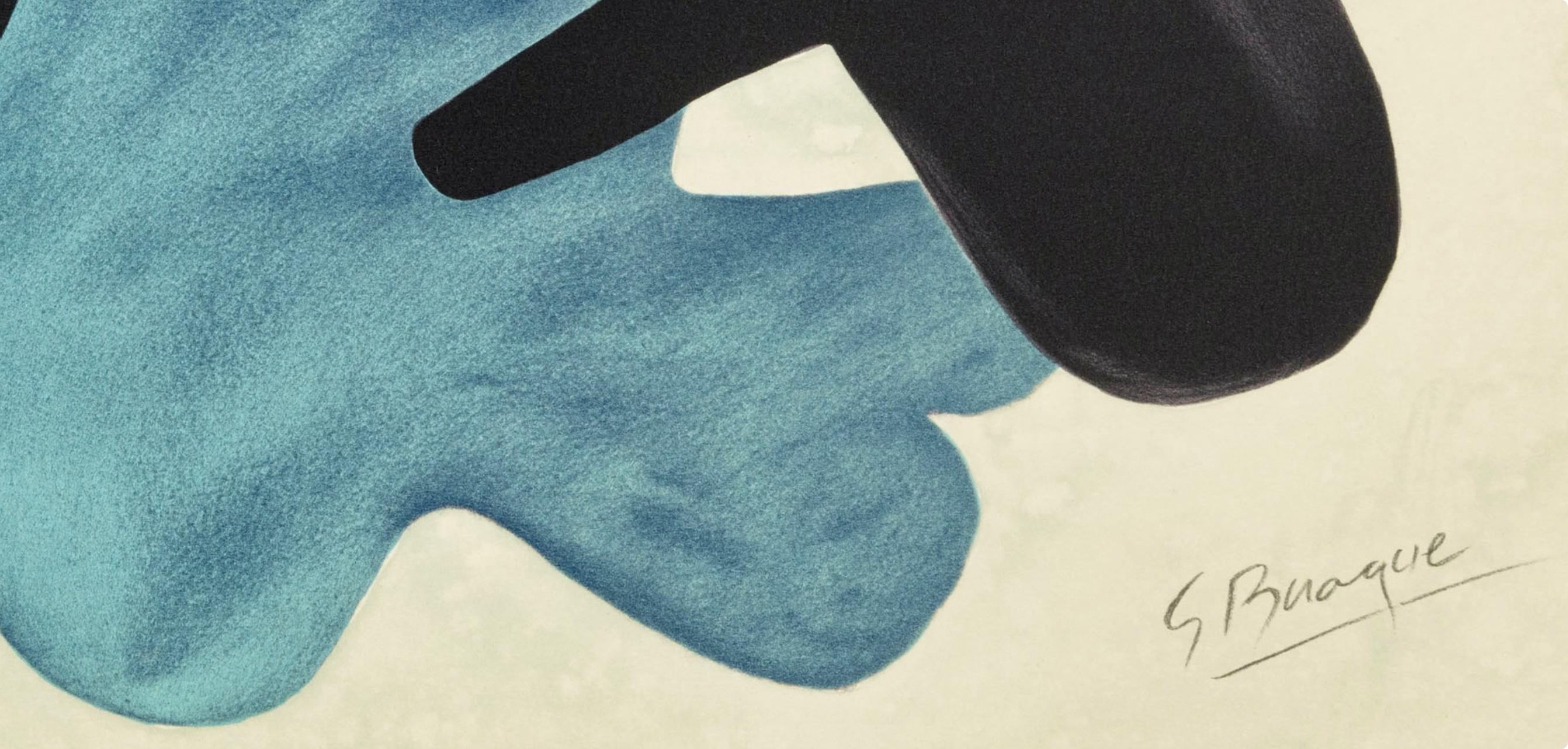 Braque, Pélias et Nélée, Œdipe roi de Sophocle (dopo) - Landscape Print Beige di Georges Braque