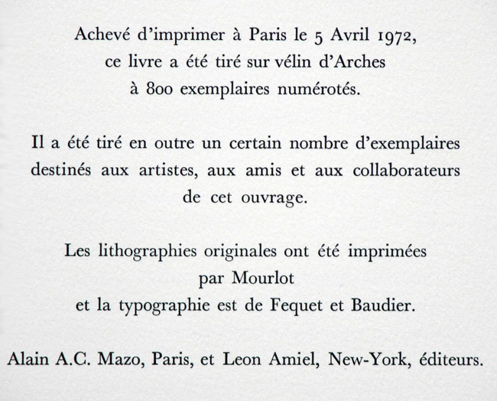 Braque, Profil de femme (Mourlot 25), Souvenirs et portraits d'artistes (nach) im Angebot 2